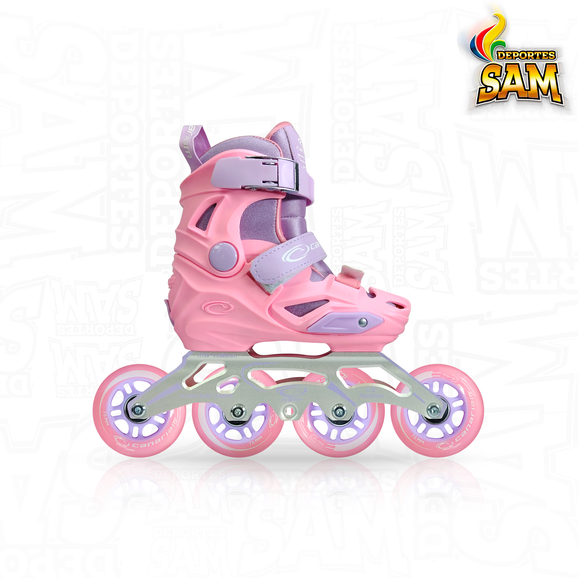 PATINES ROMAX ROSADO X LILA CANARIAM