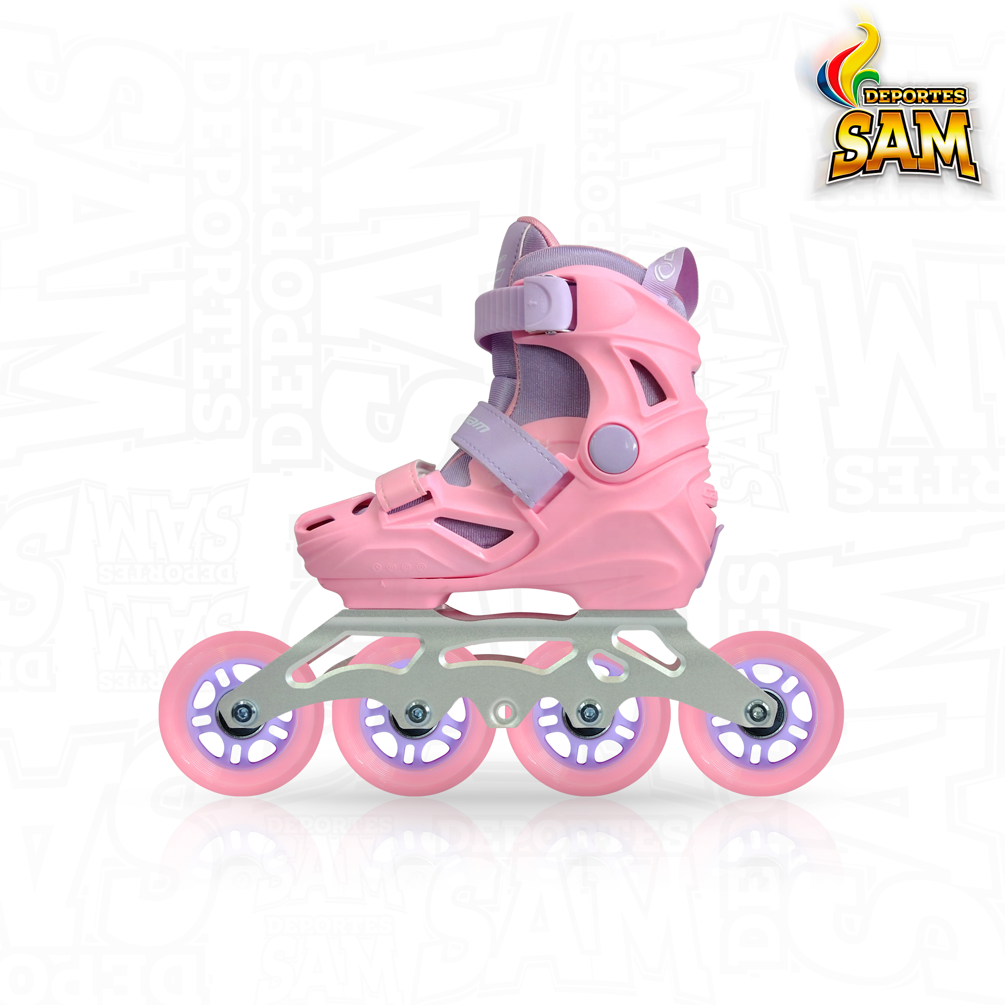PATINES ROMAX ROSADO X LILA CANARIAM