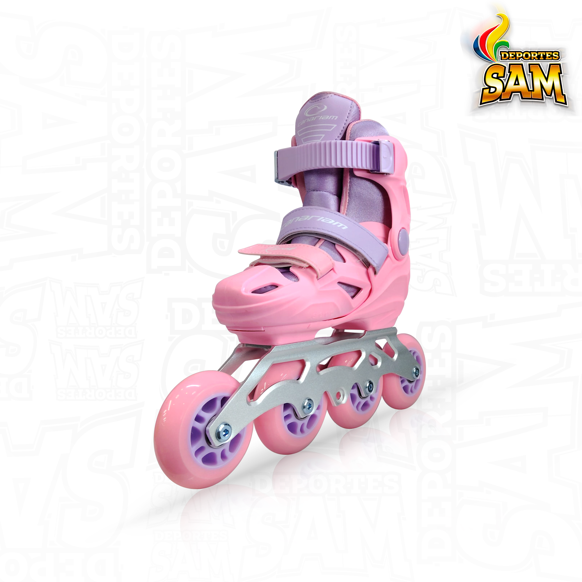 PATINES ROMAX ROSADO X LILA CANARIAM