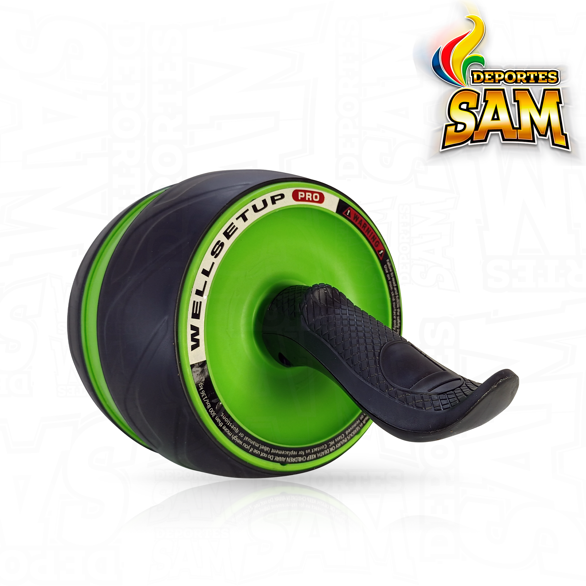 RUEDA ABDOMINAL GRANDE RETROCESO WELLSETUP AB-CARVER PRO