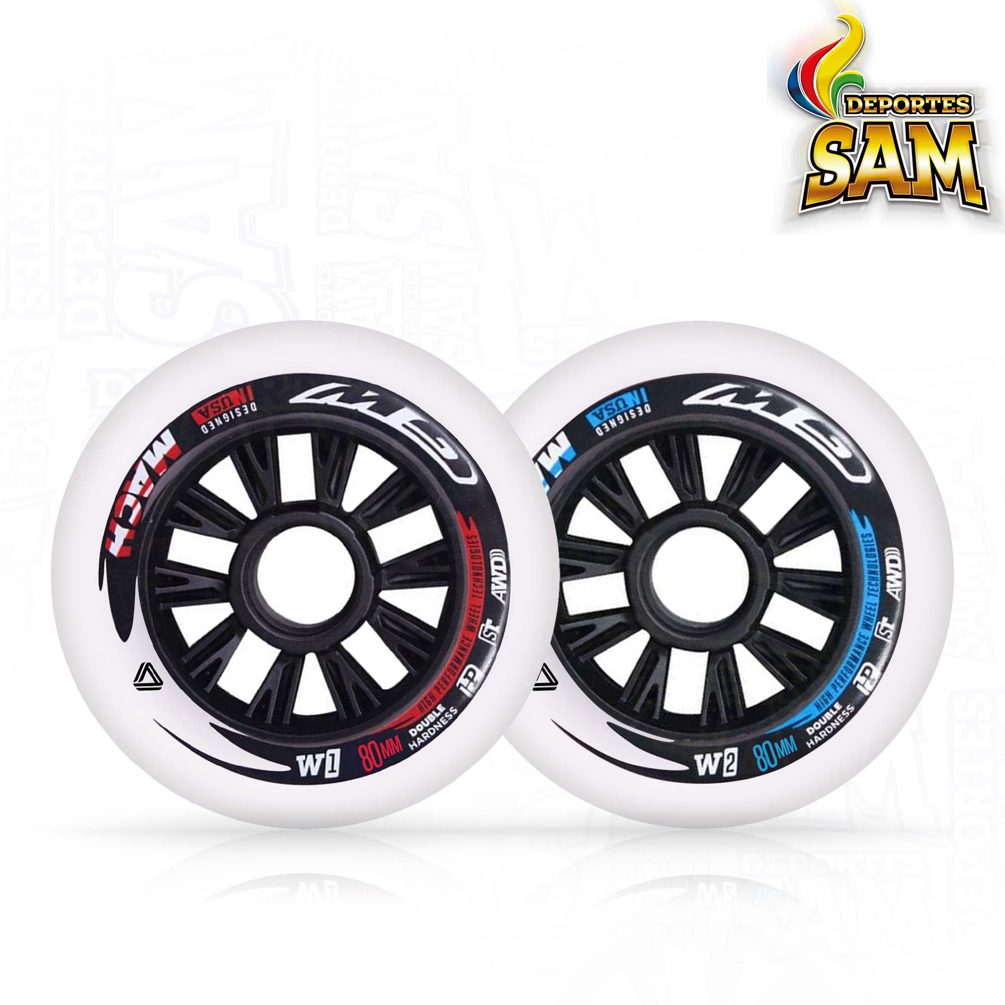 RUEDAS GW 80MM ALTO RENDIMIENTO