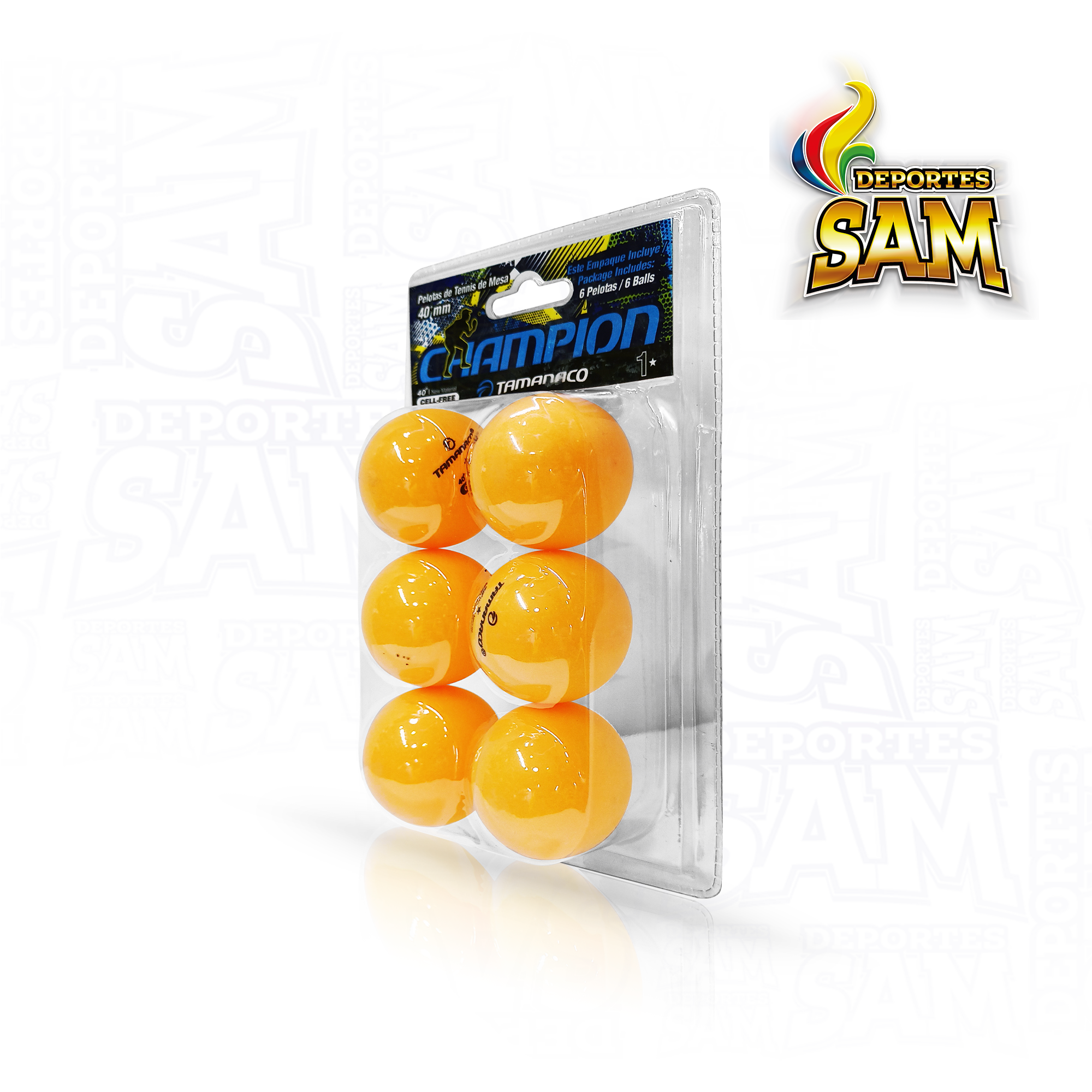 SET X 6 PELOTAS PING PONG  1 ESTRELLA TAMANACO