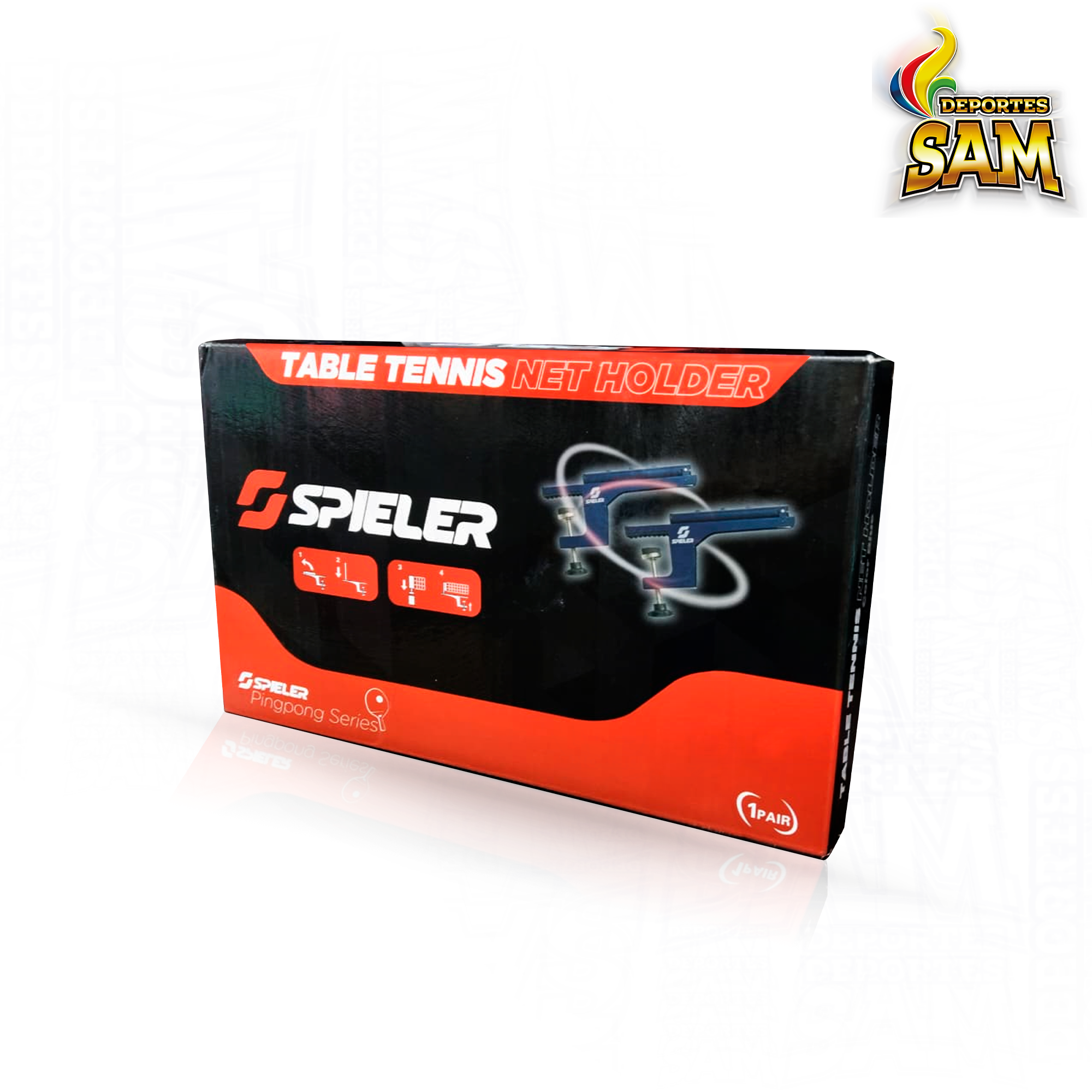 SOPORTE METALICO PARA MALLA TENIS DE MESA SPIELER
