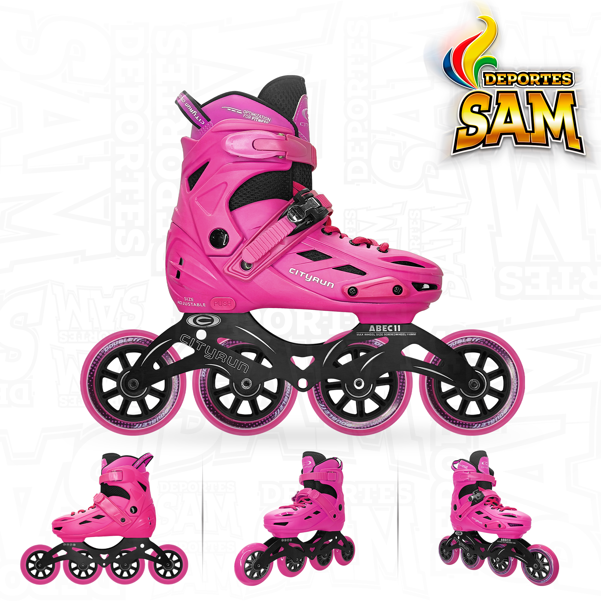 PATIN TRANSFORMERS FUCSIA CITYRUN SEMIPROFESIONALES