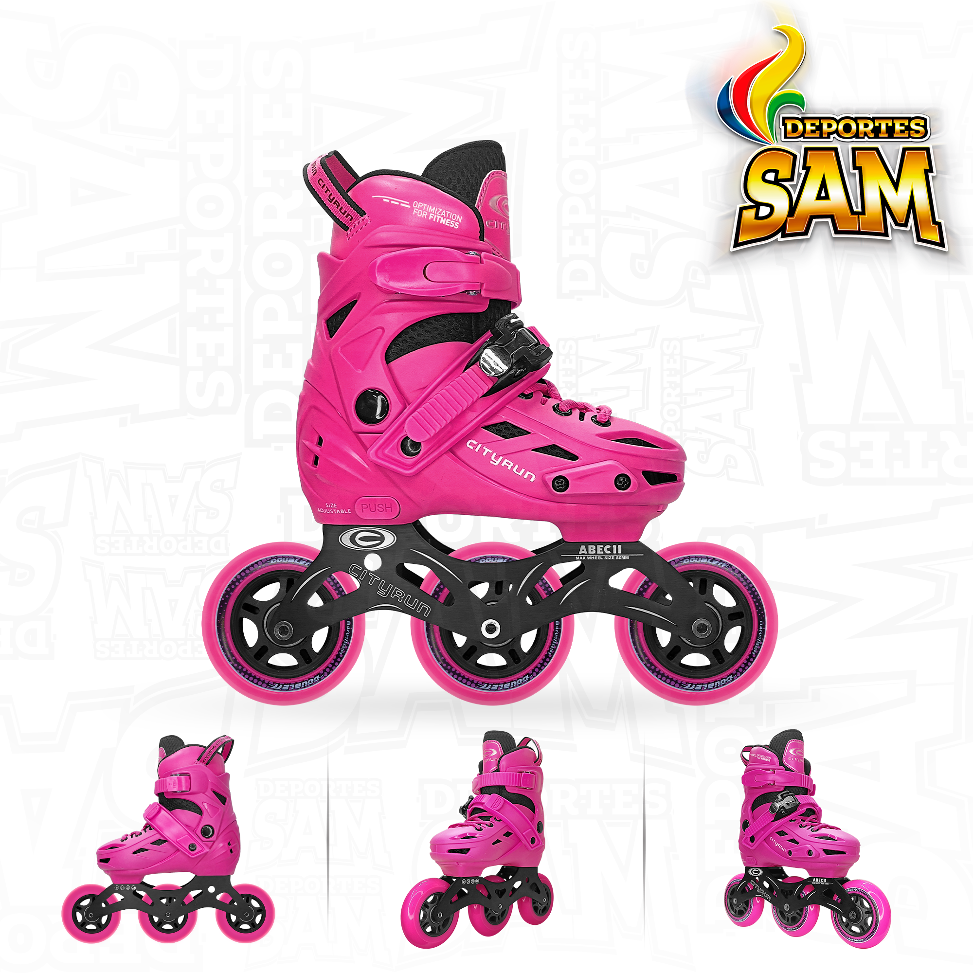 PATIN TRANSFORMERS FUCSIA CITYRUN SEMIPROFESIONALES