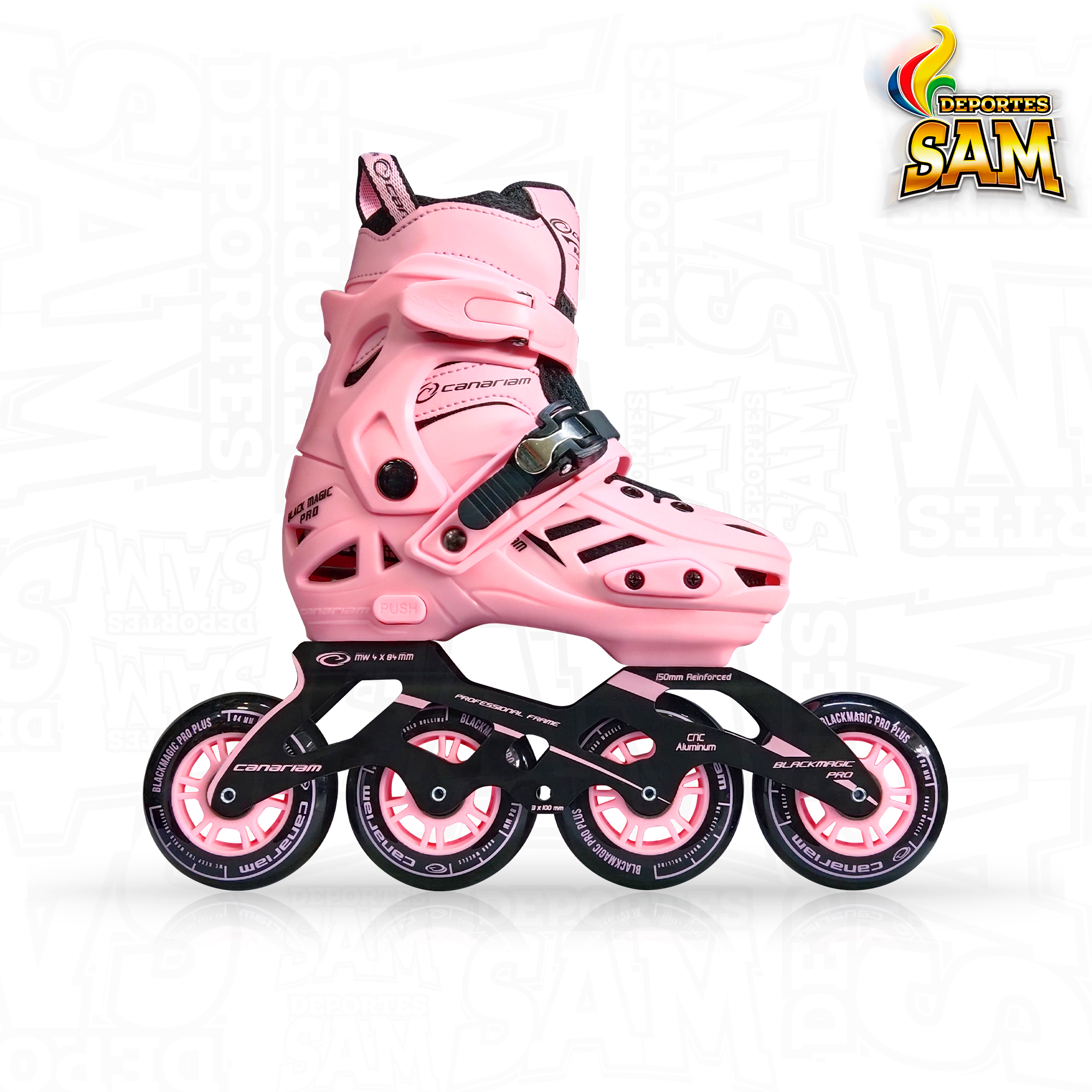 PATINES BLACK MAGIC PRO PLUS ROSADO CANARIAM