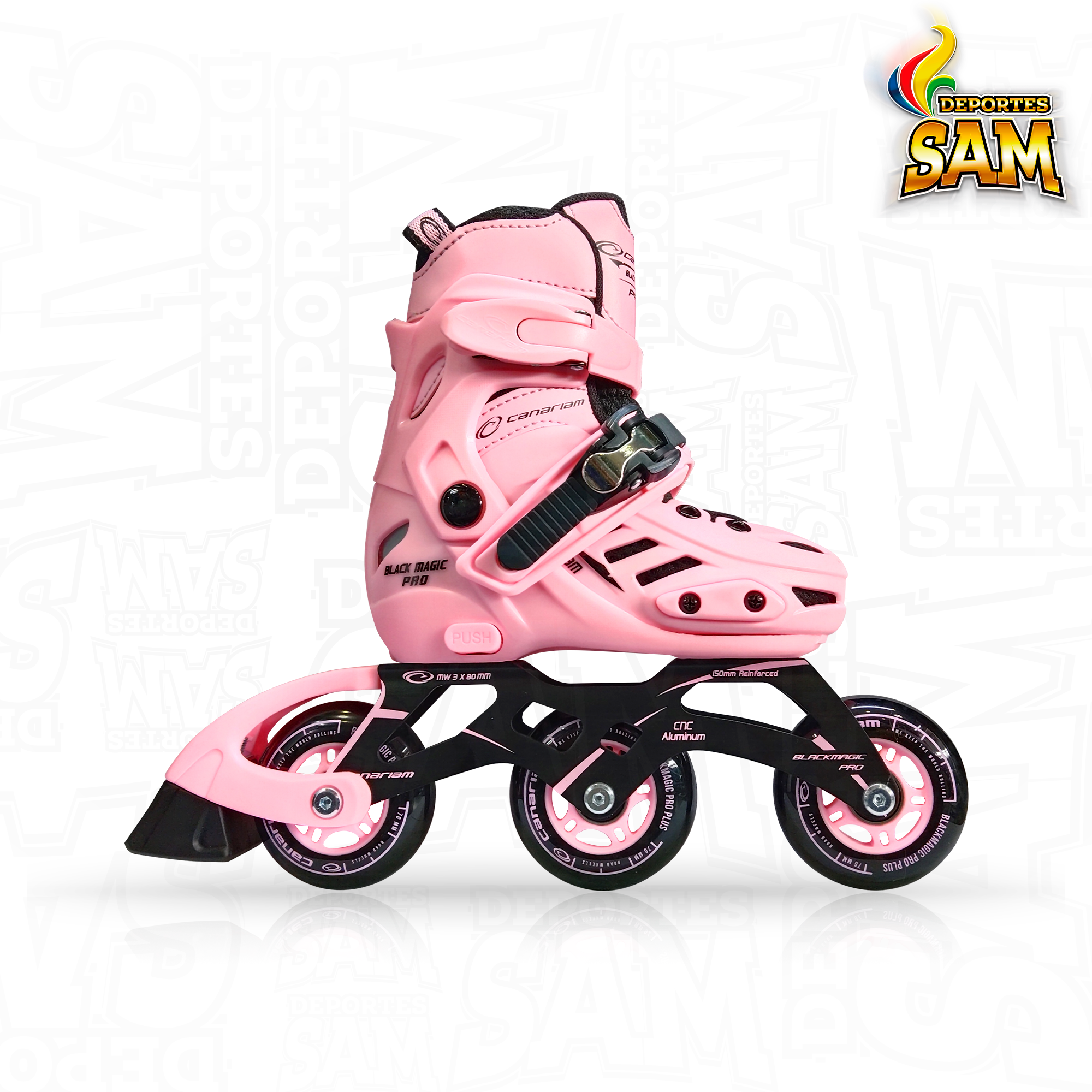 PATINES BLACK MAGIC PRO PLUS ROSADO CANARIAM