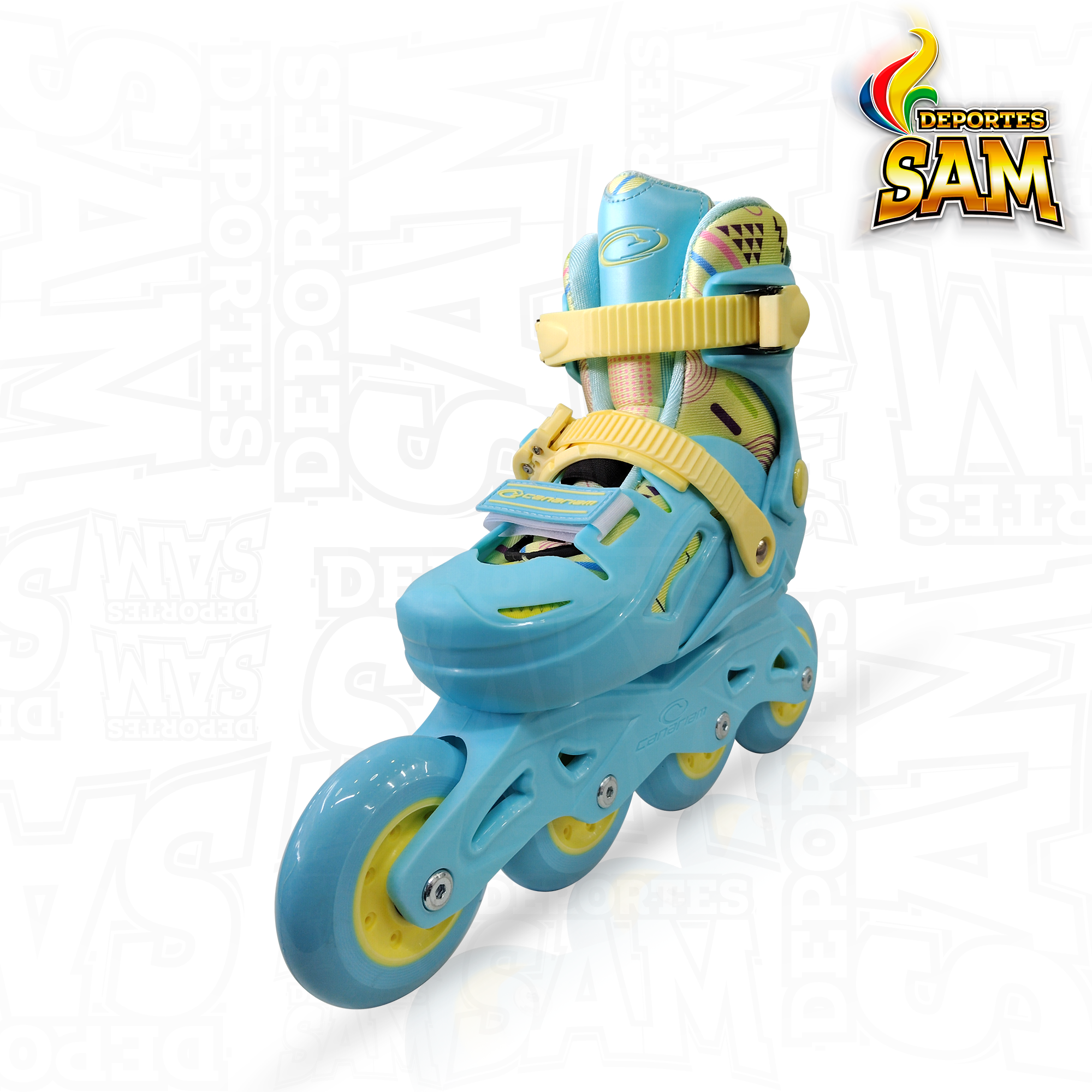PATINES GUMMY AZUL CANARIAM