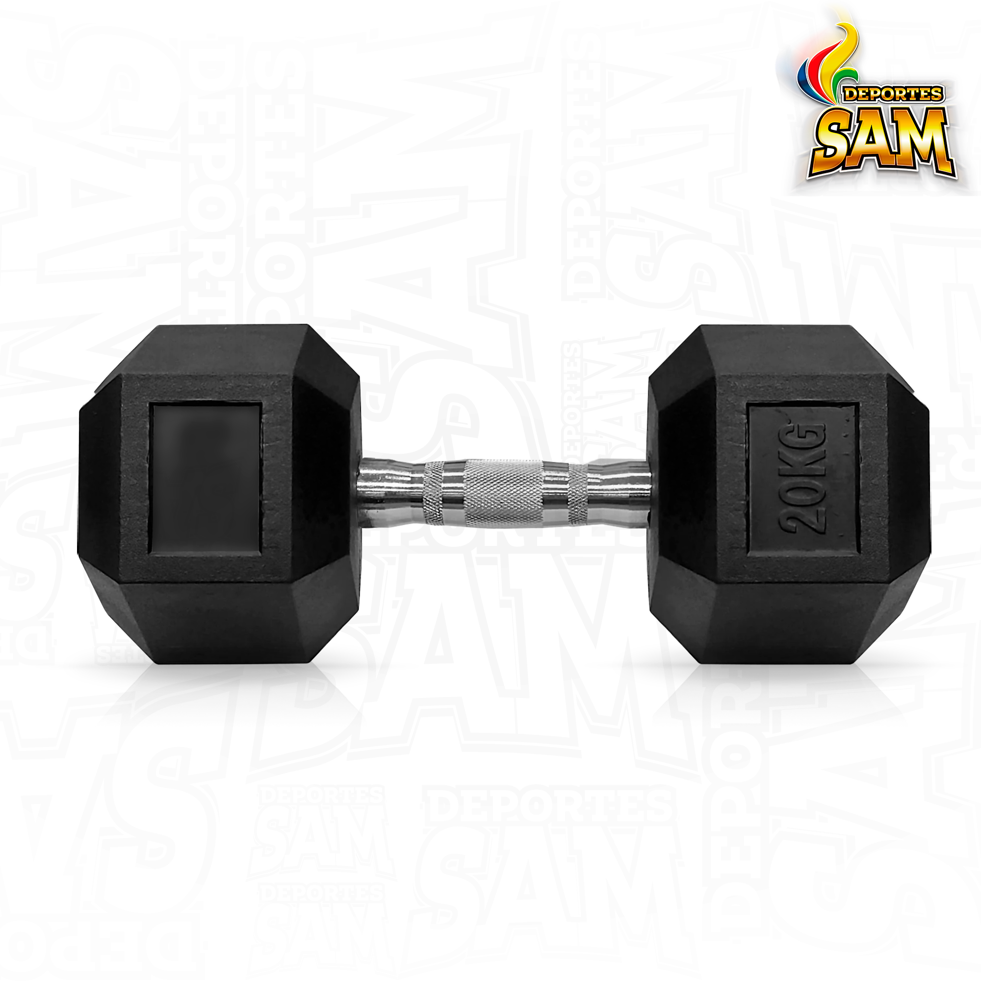 MANCUERNA ENCAUCHETADA 20KG HEX SPORTFITNESS