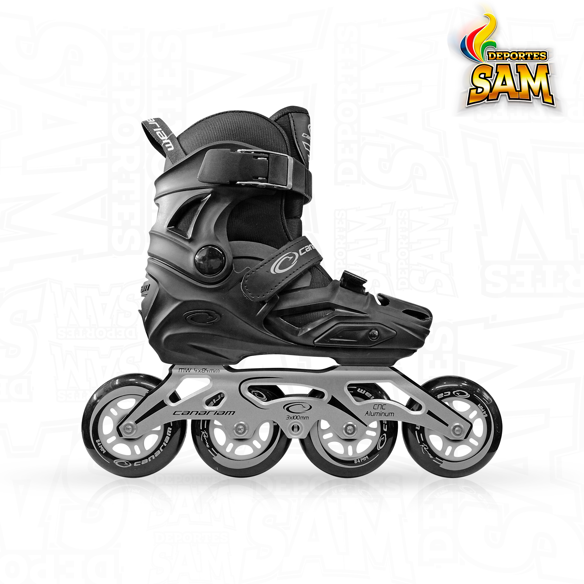 PATINES ROMAX NEGRO CANARIAM