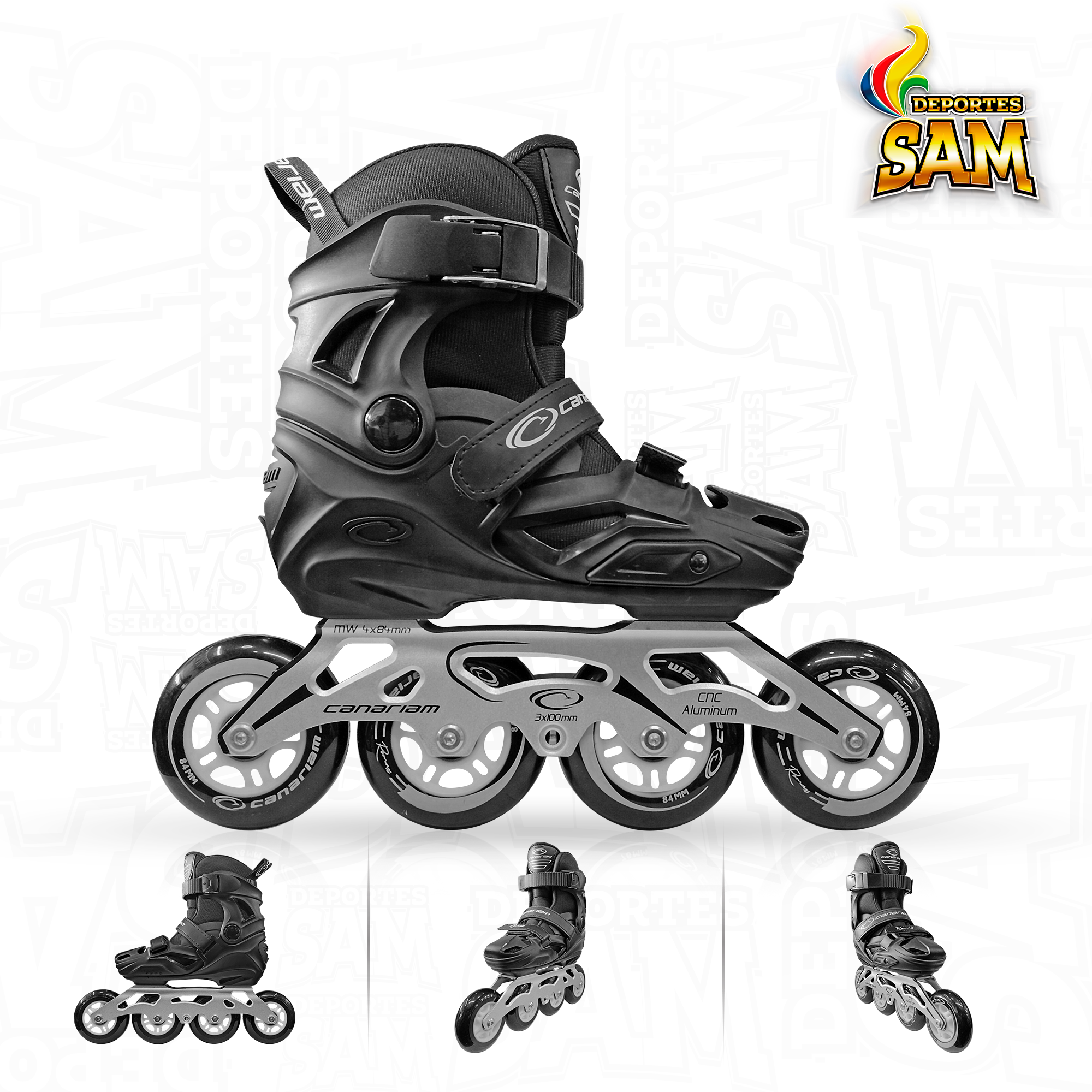 PATINES ROMAX NEGRO CANARIAM