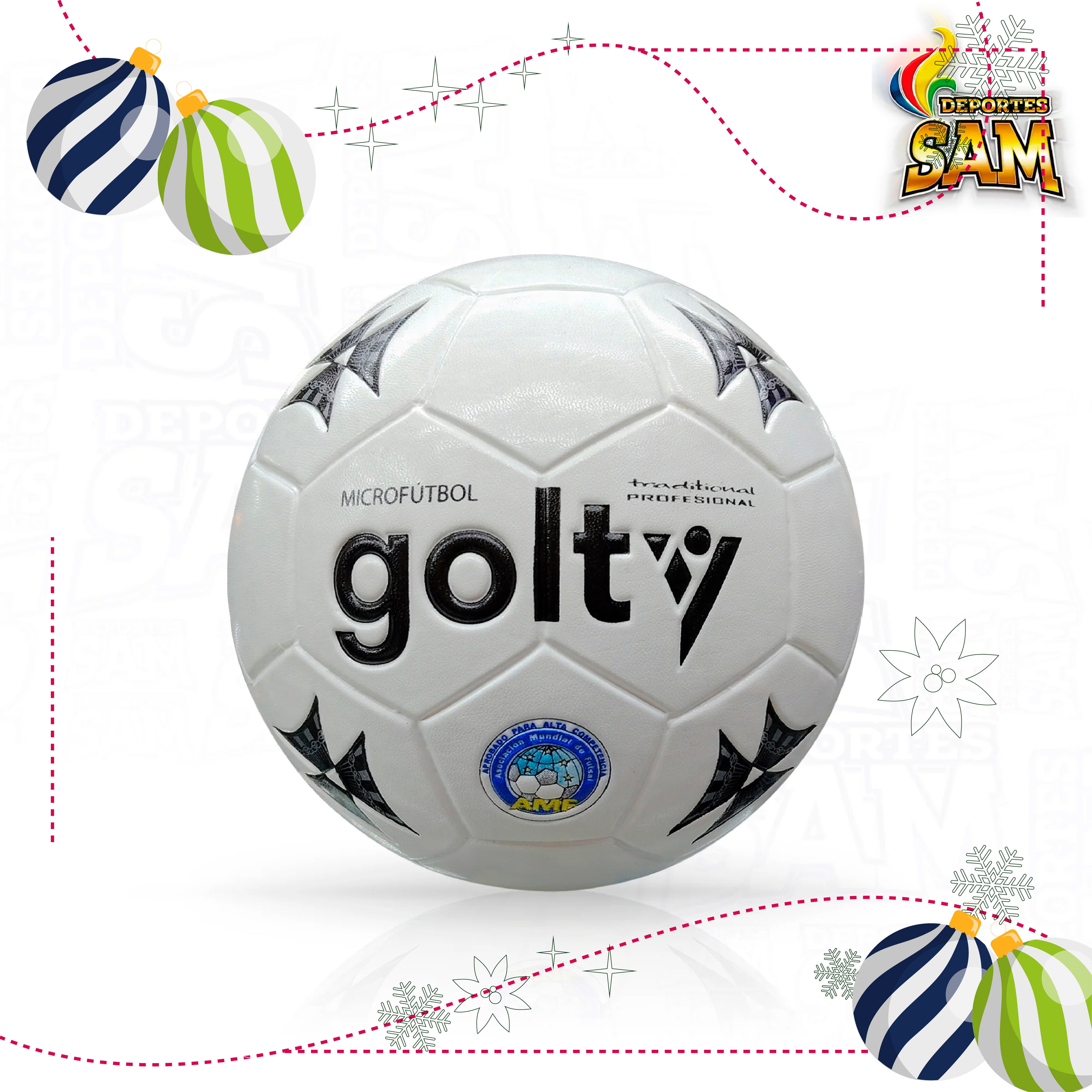 BALON MICROFUTBOL TRADICIONAL CUERO PROFESIONAL GOLTY
