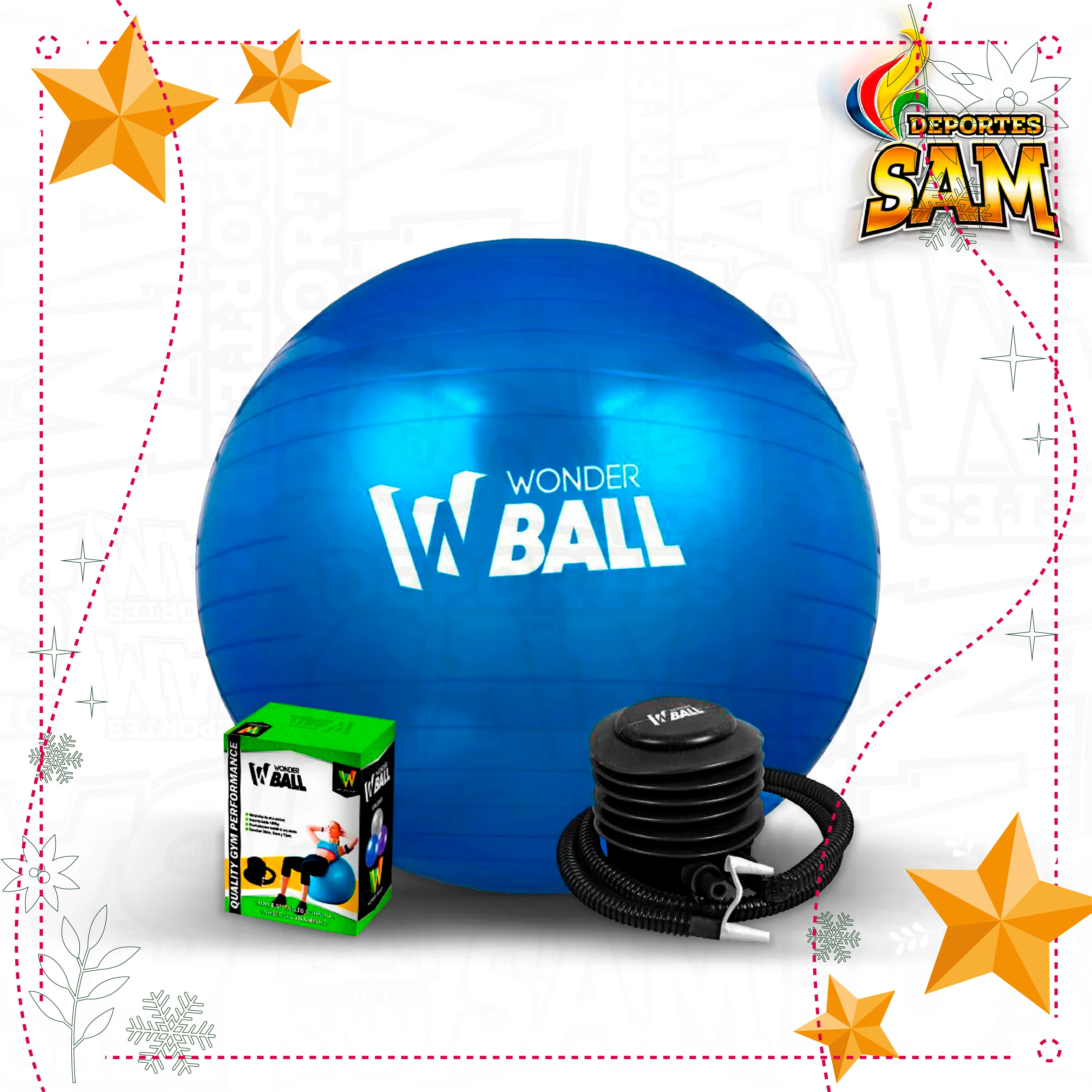 BALON PILATES GYM 55 WONDER CON INFLADOR