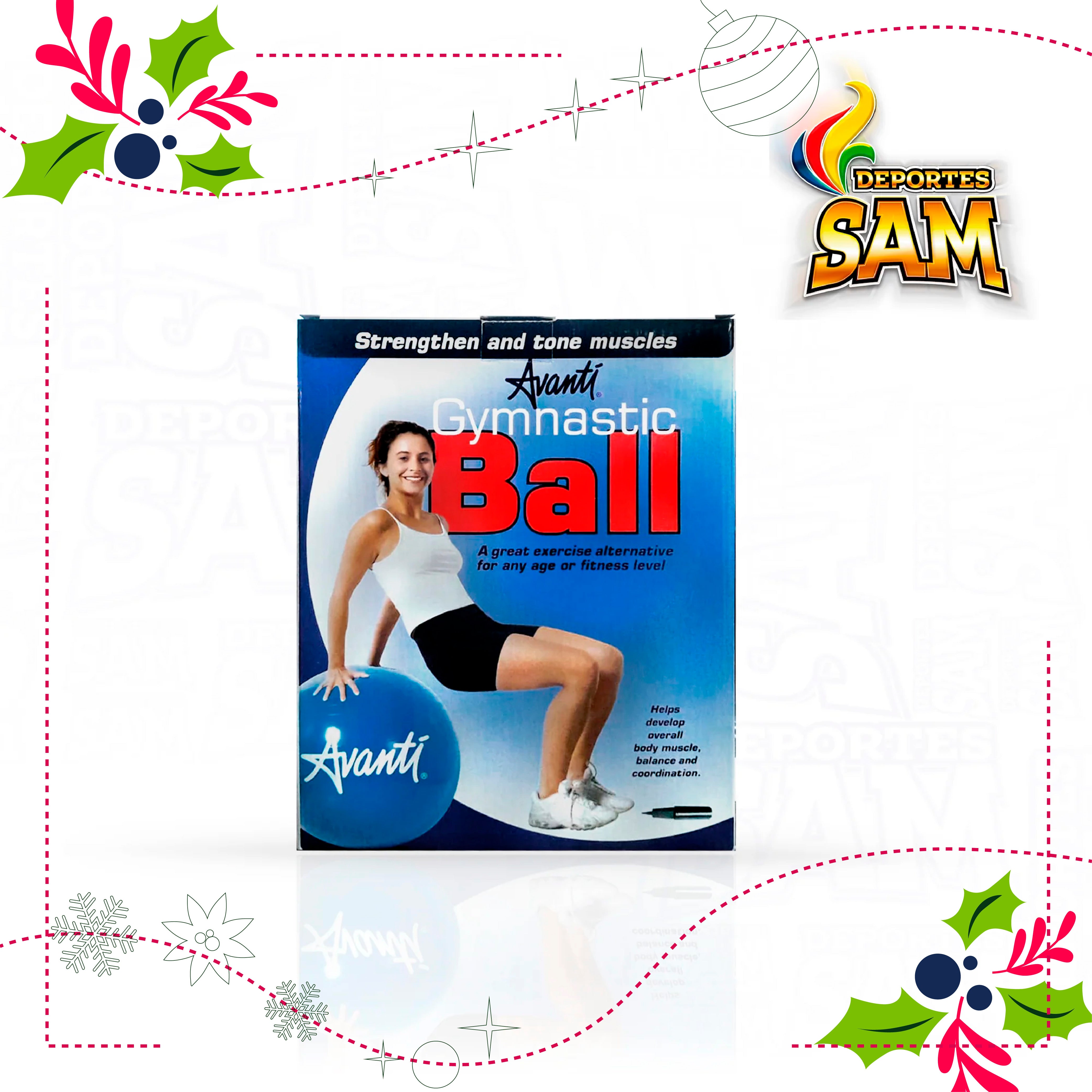 BALON PILATES GYM 75 AVANTI CON INFLADOR