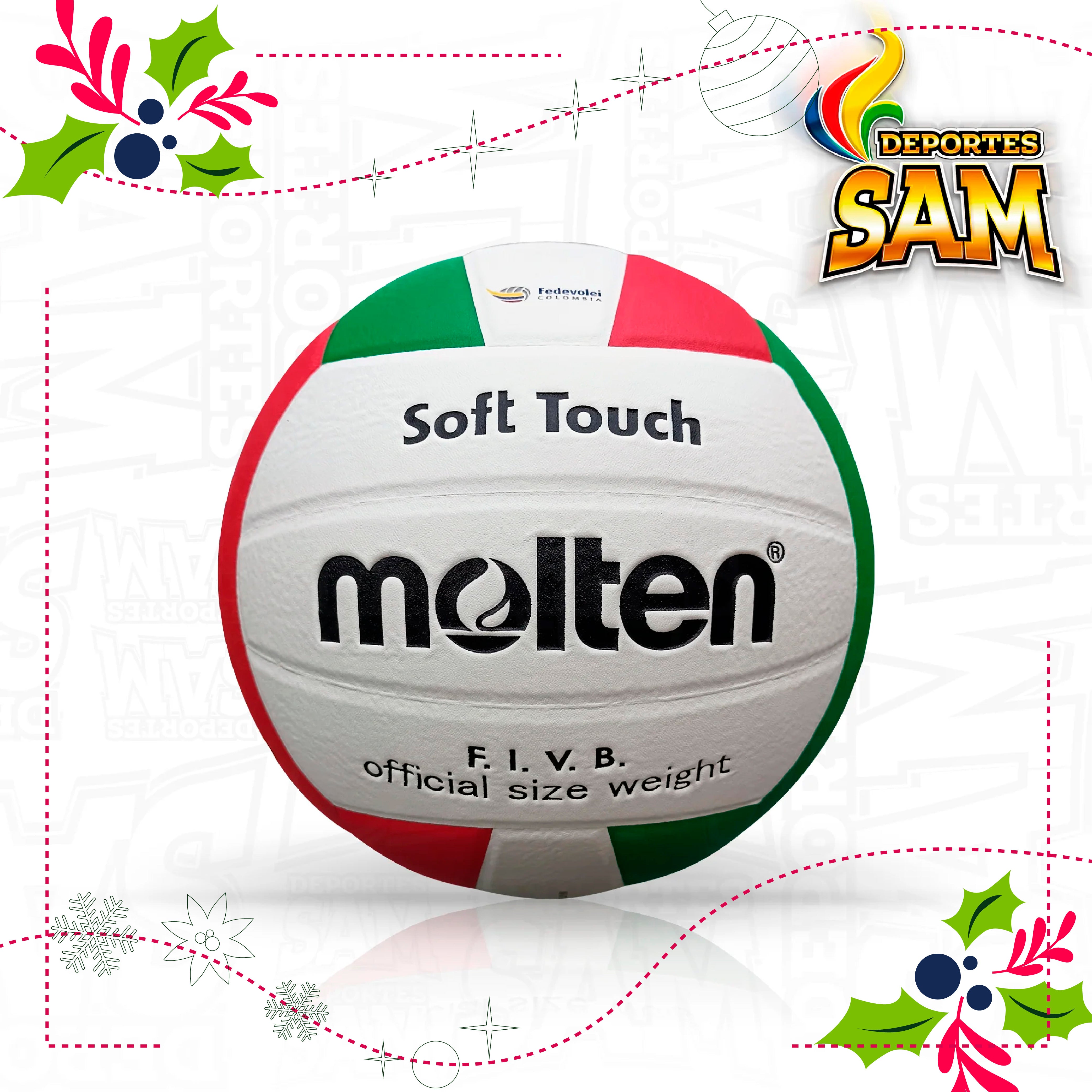 BALON VOLEIBOL MOLTEN V58SLCRETRO SOFT TOUCH