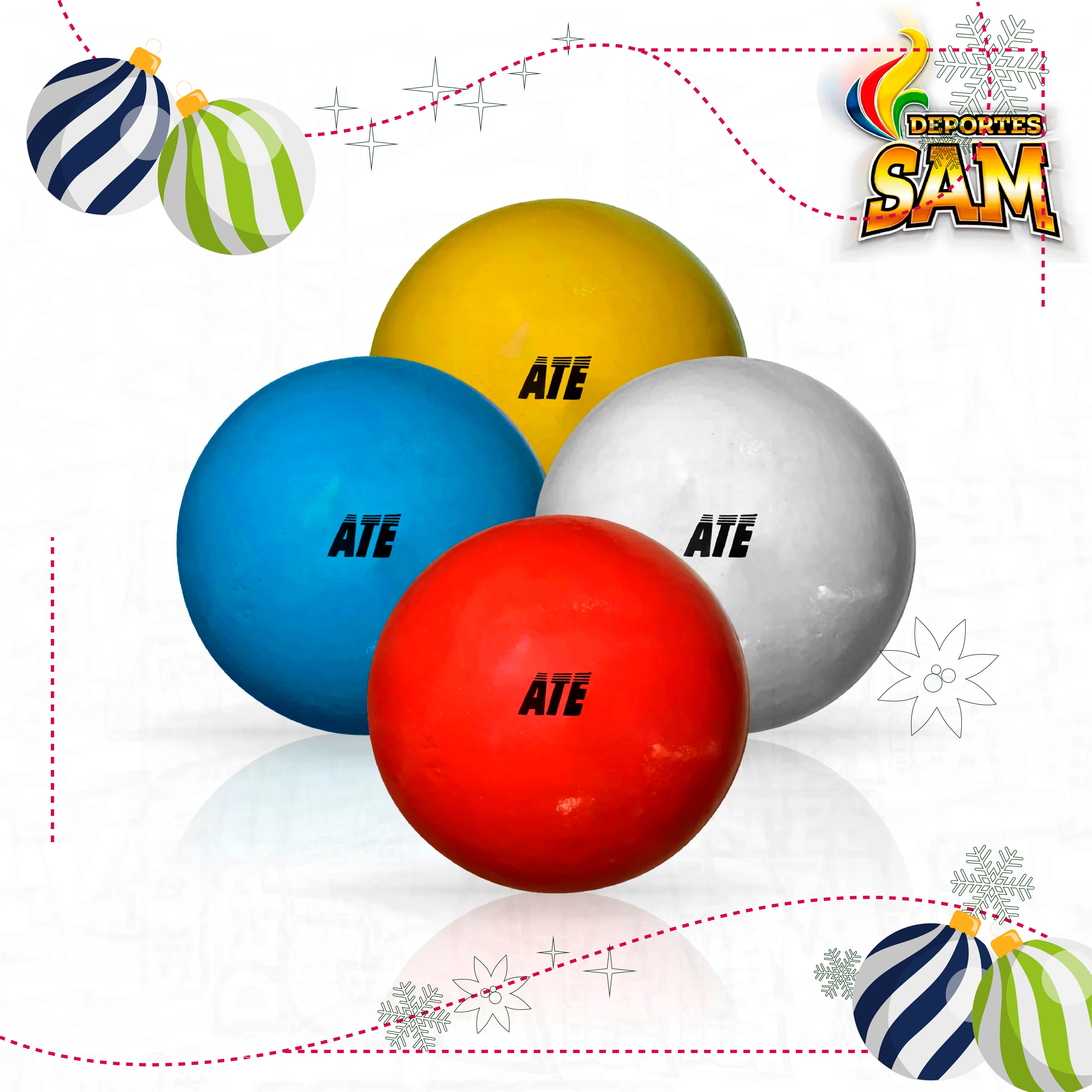 BALA LANZAMIENTO ATLETIS ATE CAUCHO 1KG 117MM