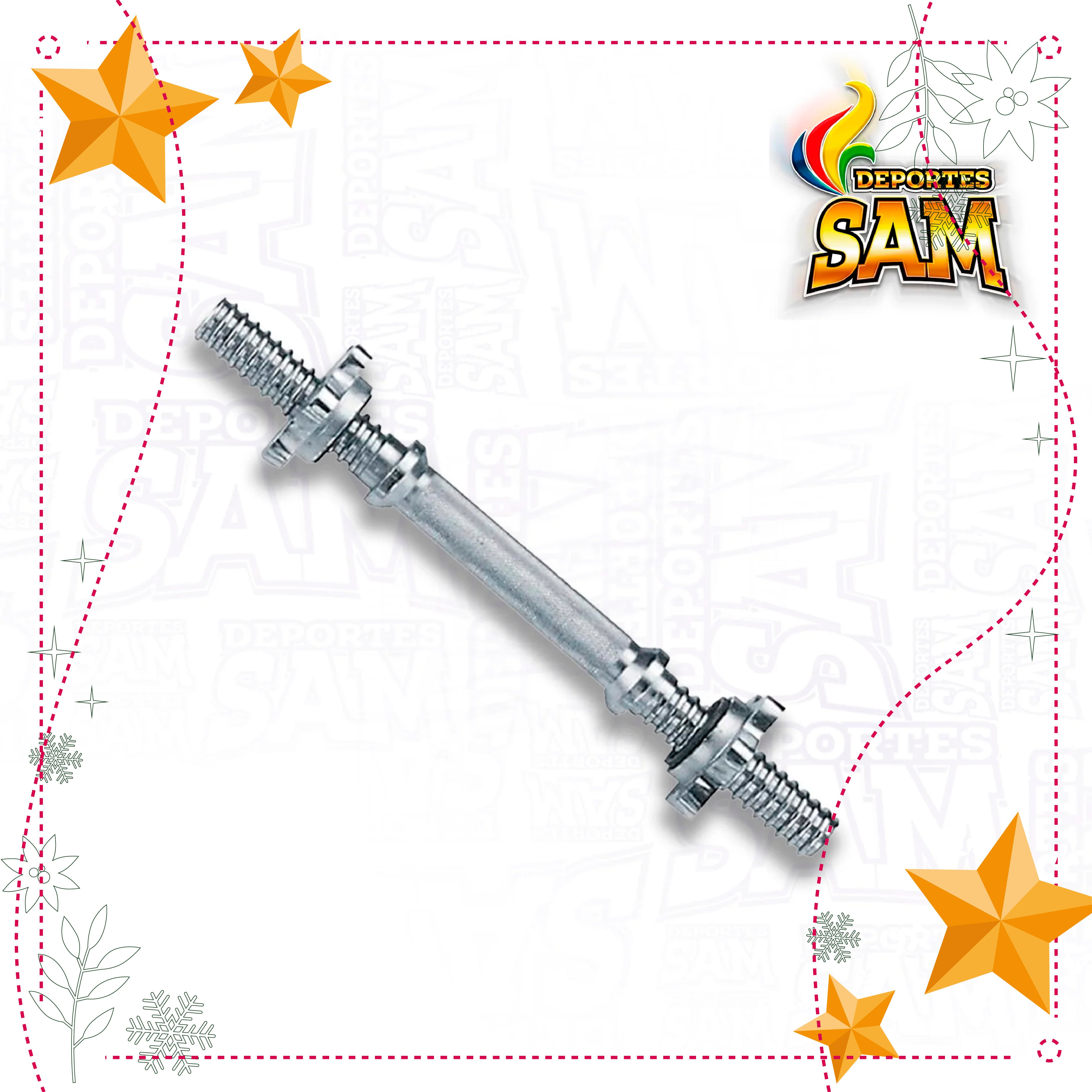 BARRA MANCUERNA INDIVIDUAL 35CM SPORTFITNES
