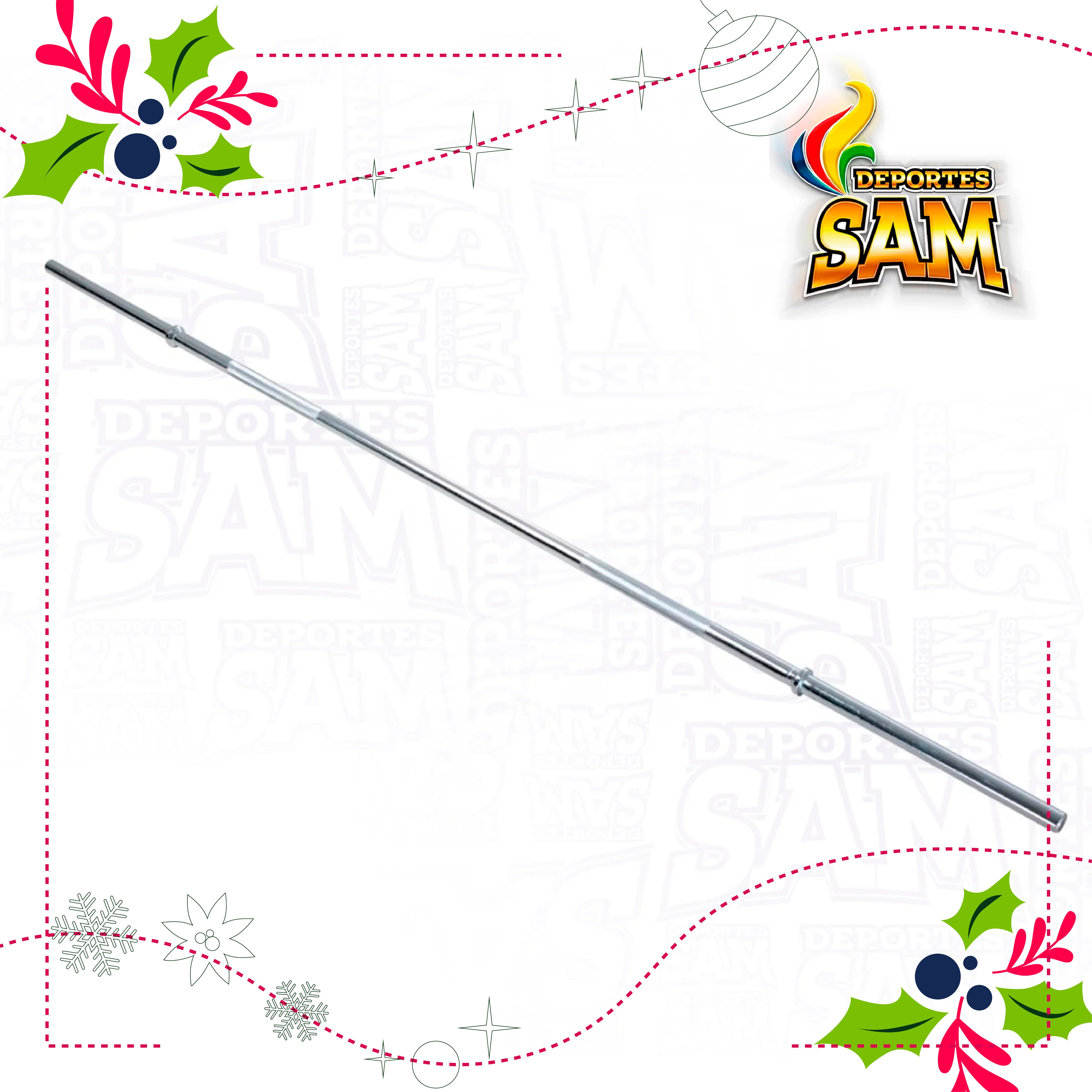 BARRA RECTA PARA PESAS DE 180CM (LISA)