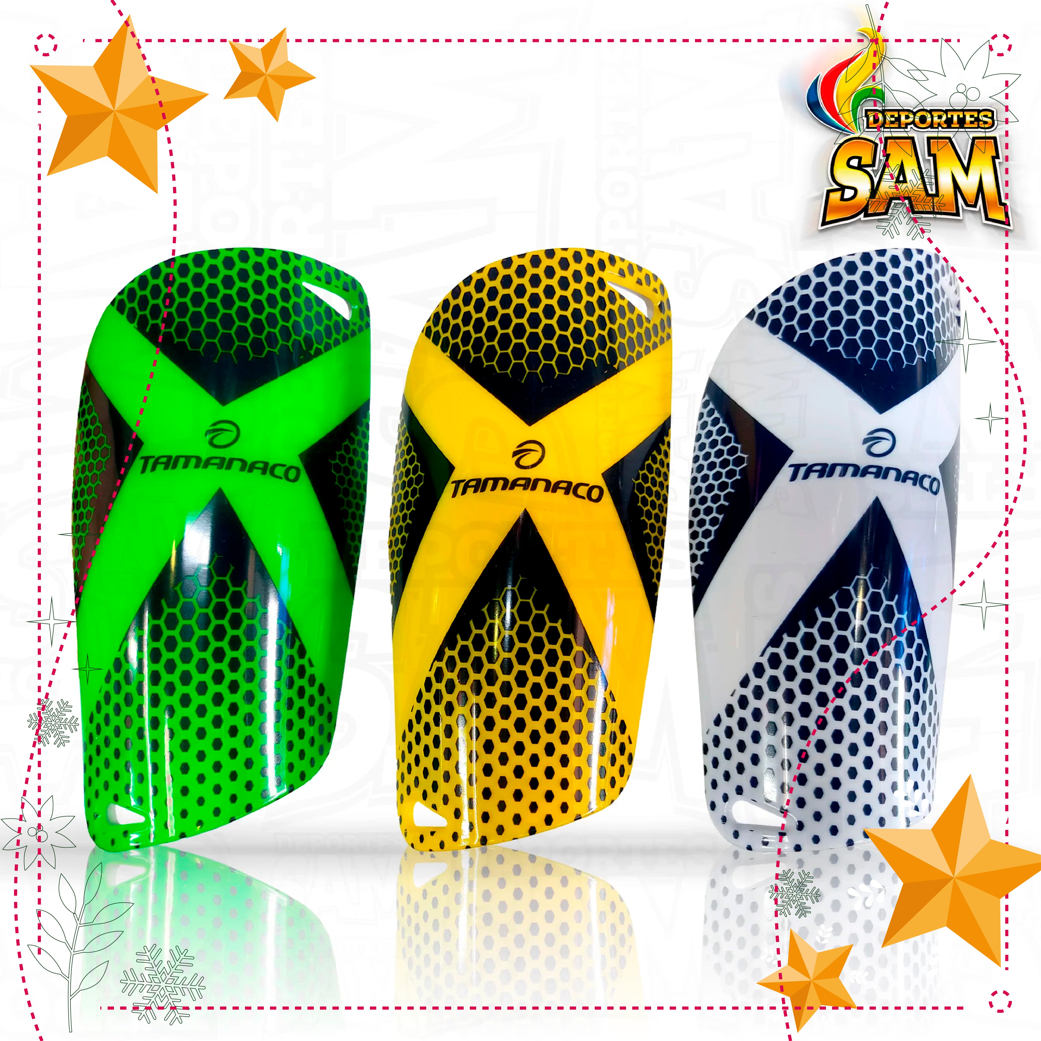 CANILLERA FUTBOL FIBRA TAMANACO