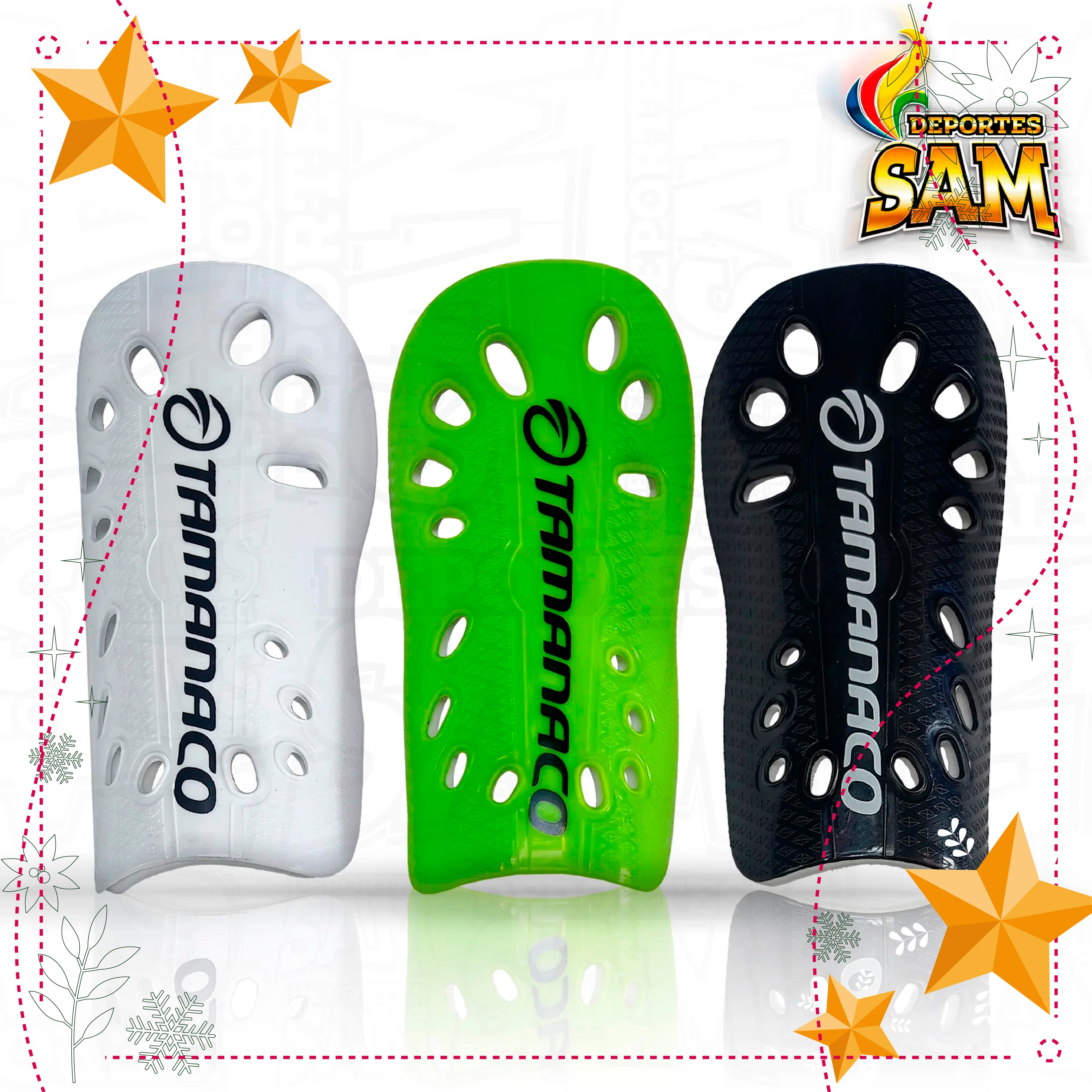 CANILLERA FUTBOL PLASTICA TAMANACO