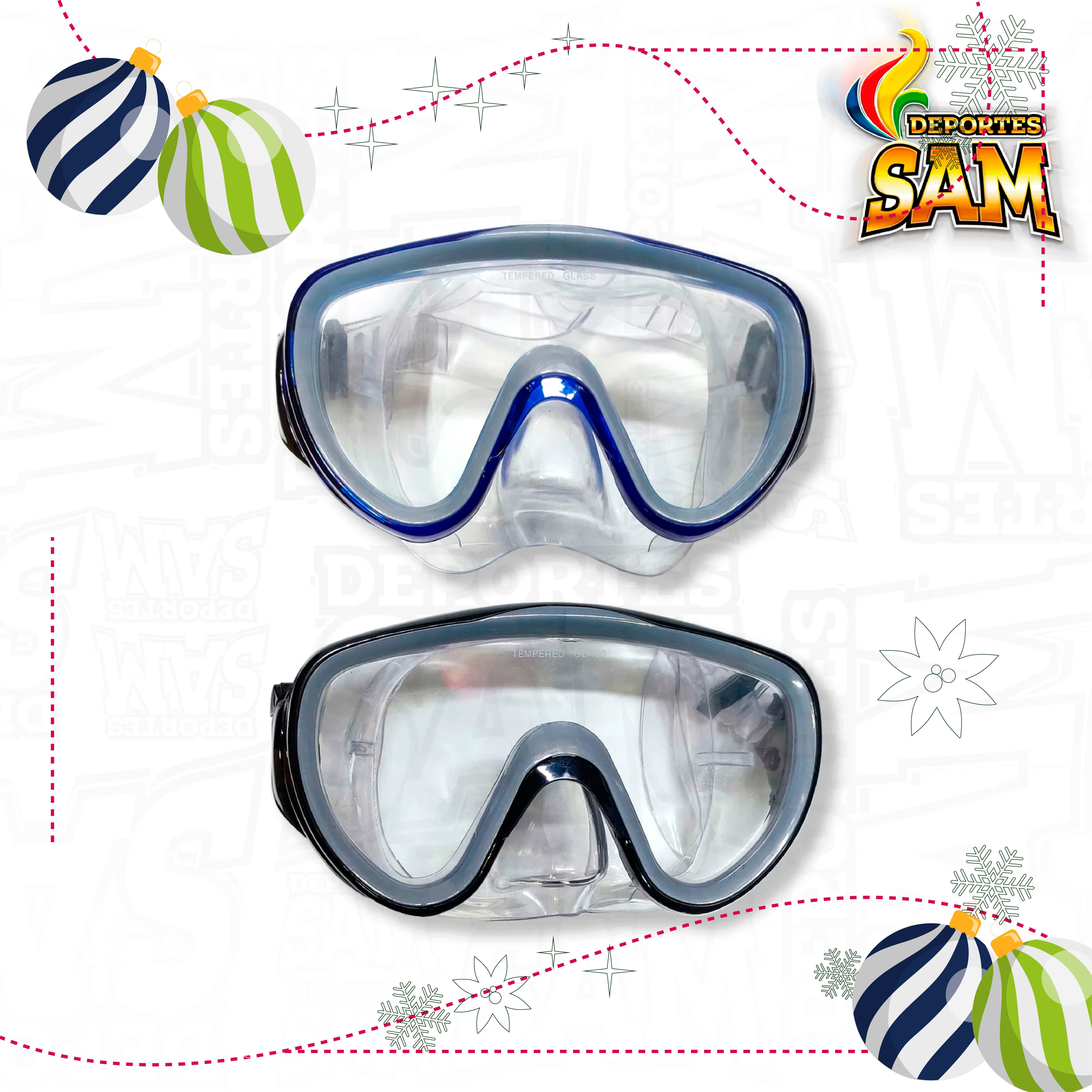 CARETA NATACION ESTUCHE VIDRIO TEMPLADO