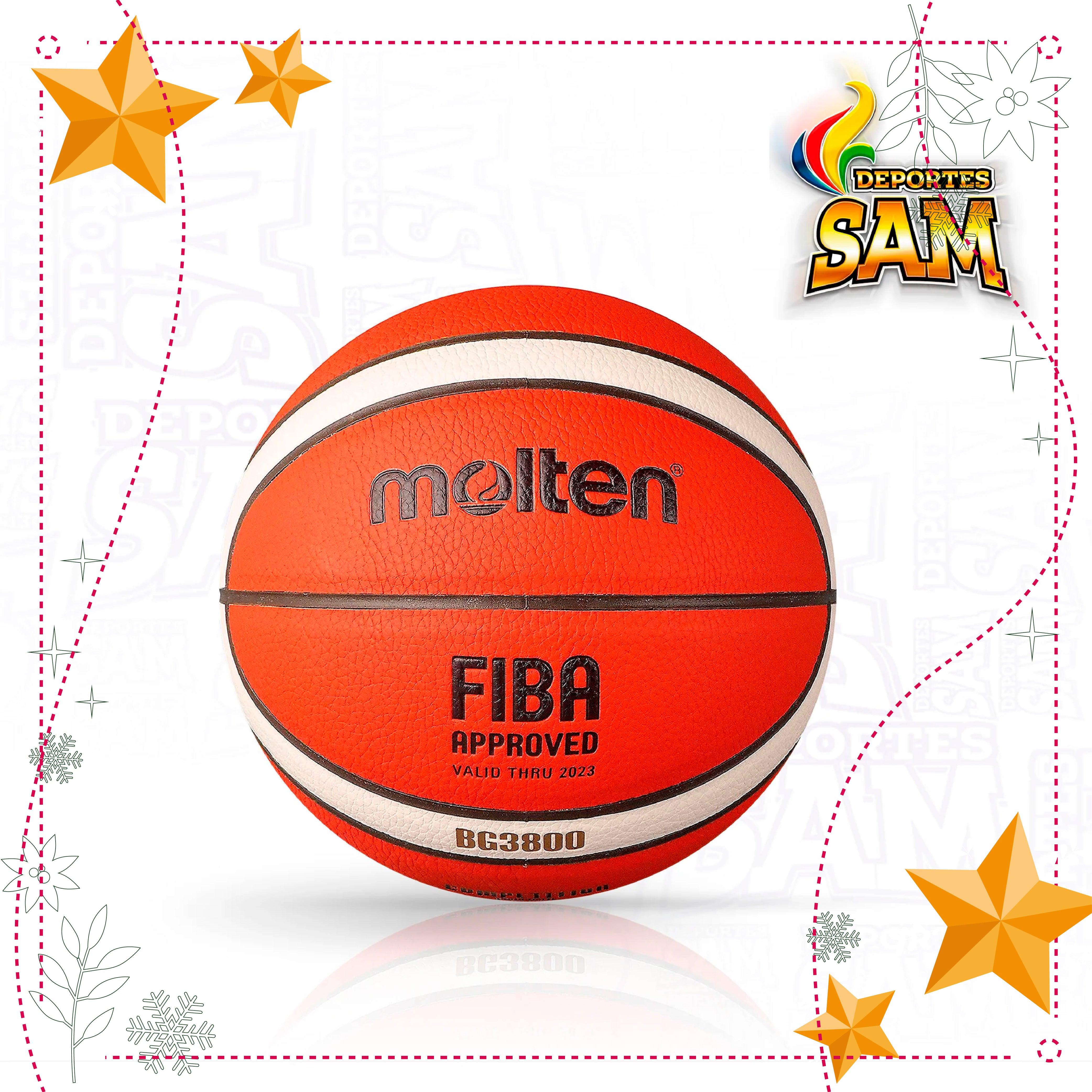 BALON BALONCESTO MOLTEN  PU. N.7 B7G3800 12 PAN