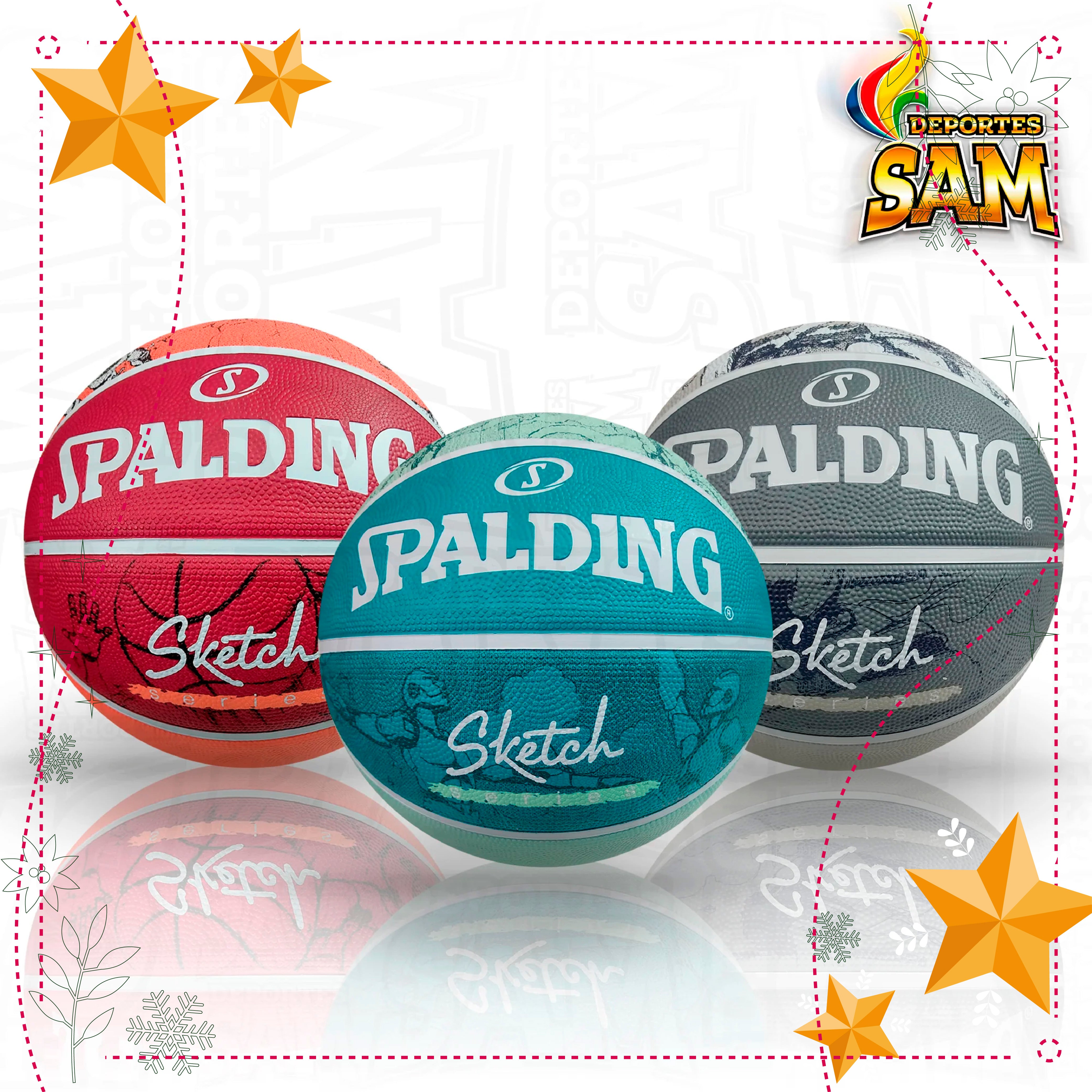 BALON BALONCESTO SPALDING SKETCH