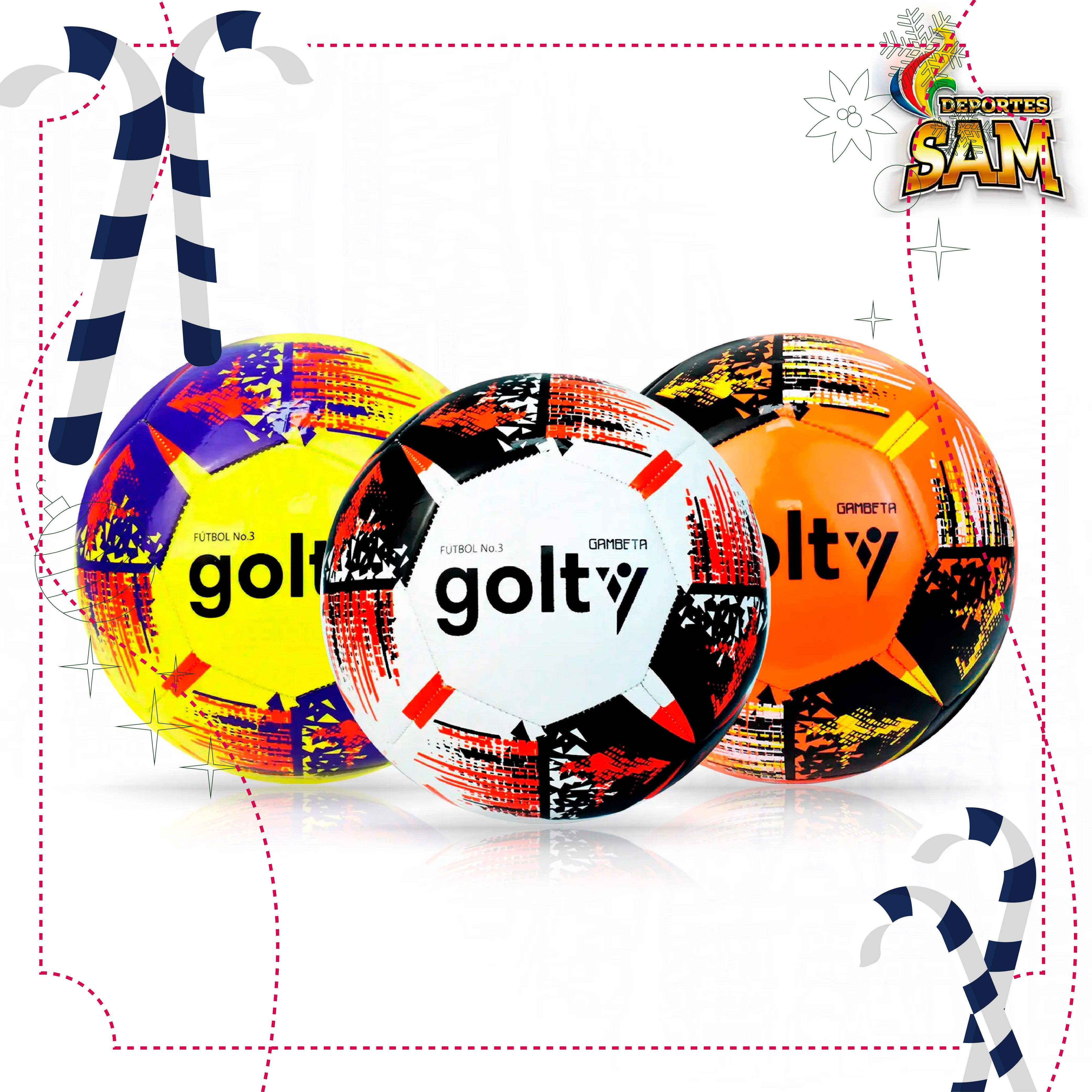 BALÓN FÚTBOL  3 GAMBETA FORMACIÓN GOLTY