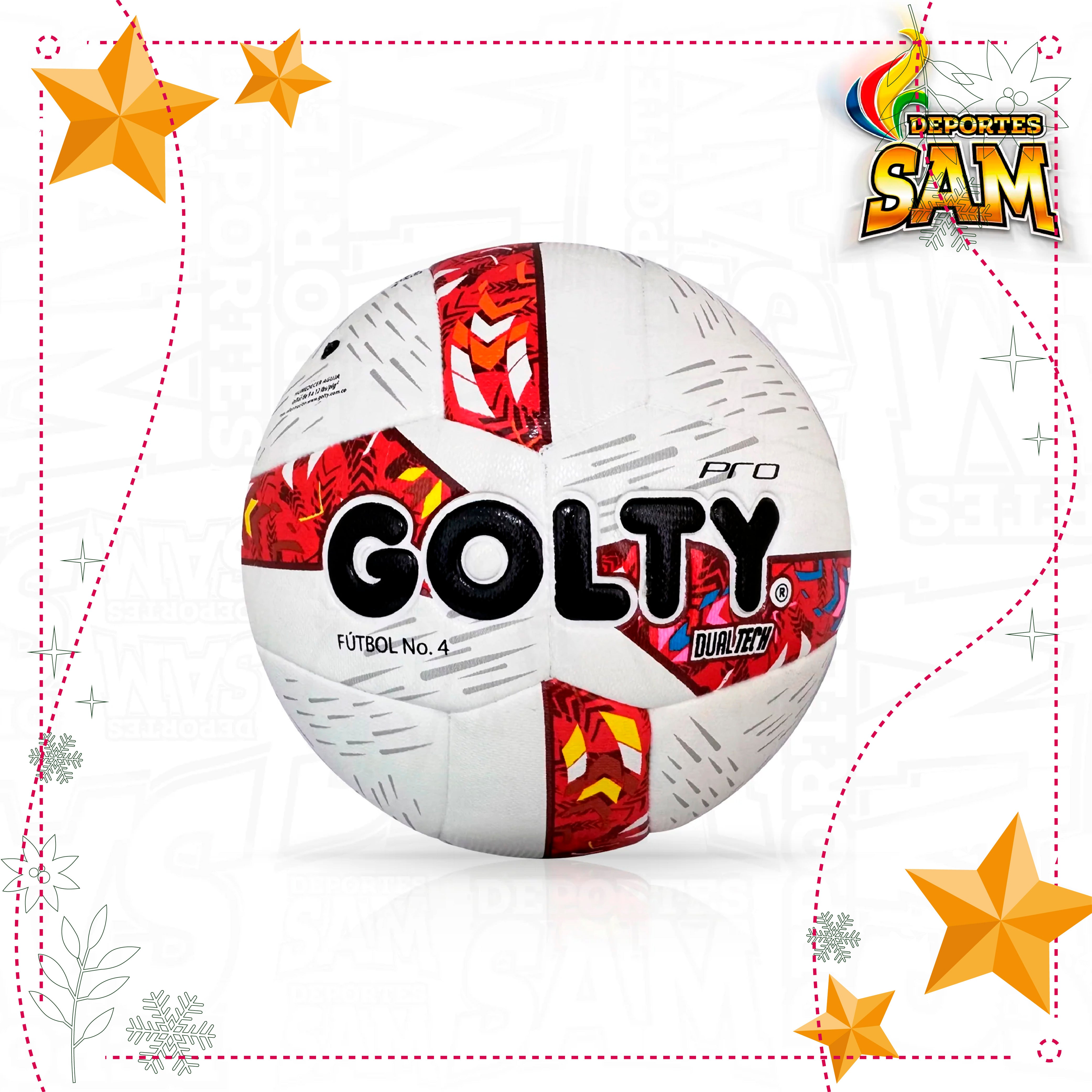 BALÓN FÚTBOL  4 DUALTECH PRO GOLTY
