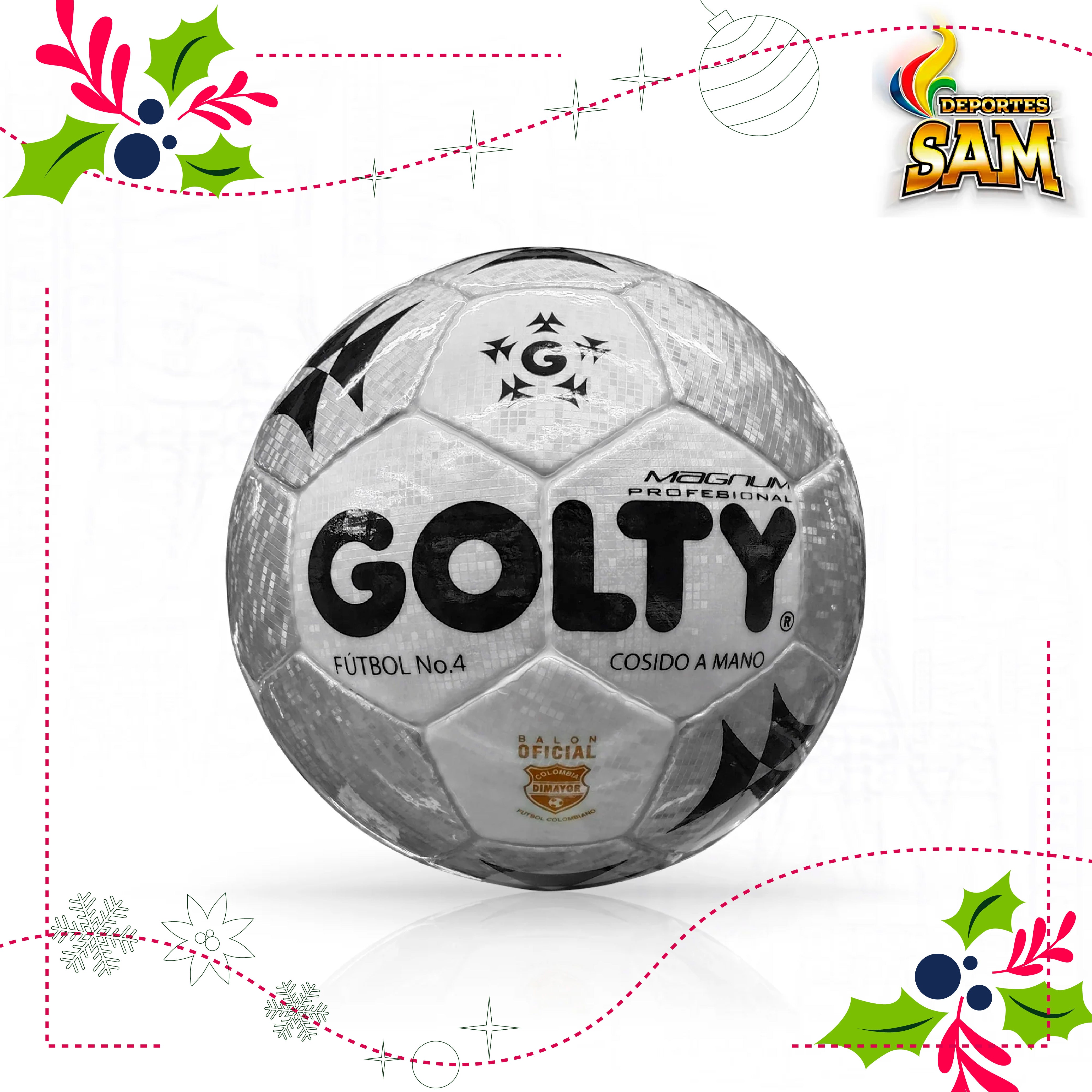 BALÓN FÚTBOL  4 MAGNUM GRIS PROFESIONAL GOLTY