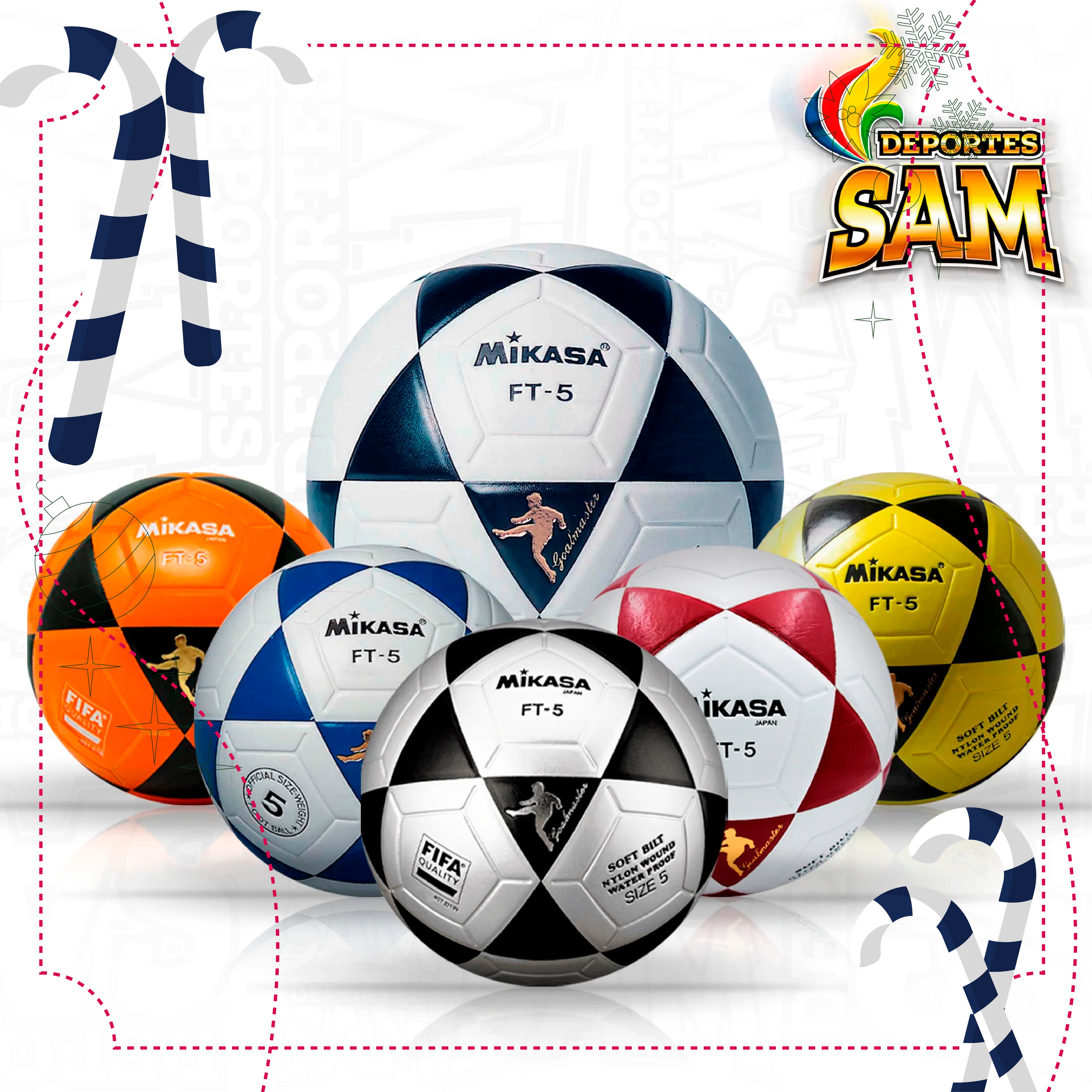 BALON FUTBOL N.5   FT - 5   MIKASA FT5