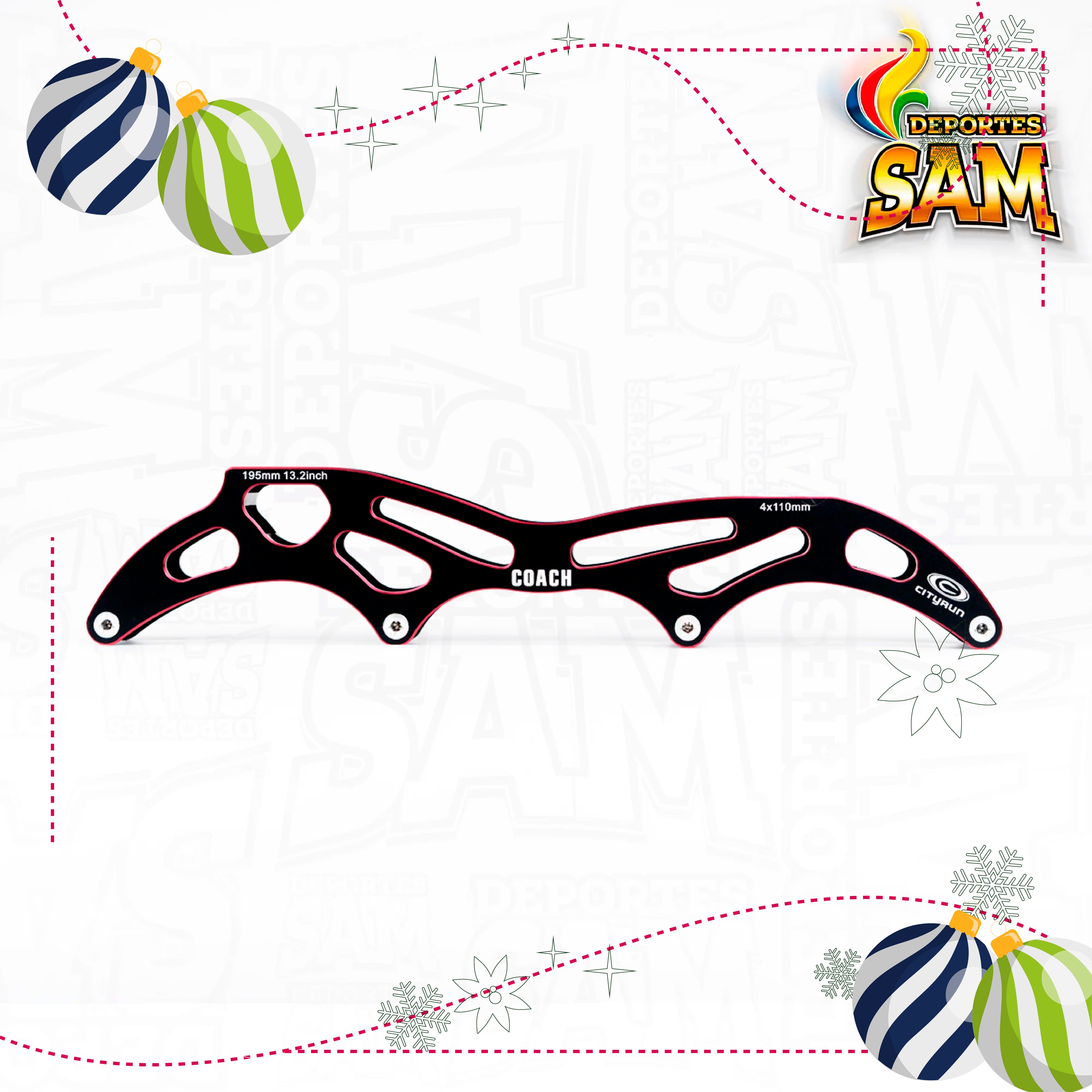 CHASIS CITYRUN COACH 12.0 NEGRO ROJO