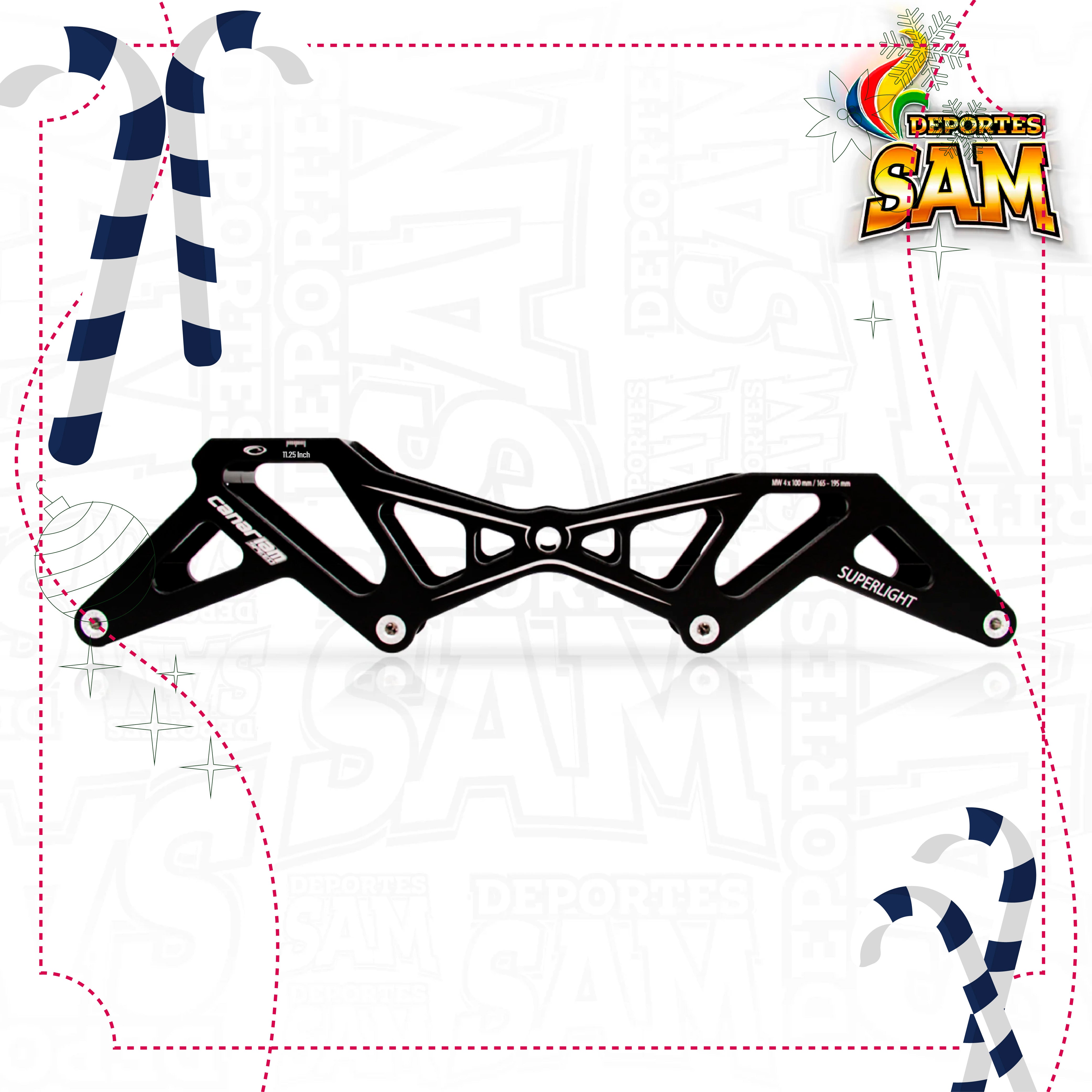 CHASIS SUPERLIGHT NEGRO 11.25 4RX90MM (165)