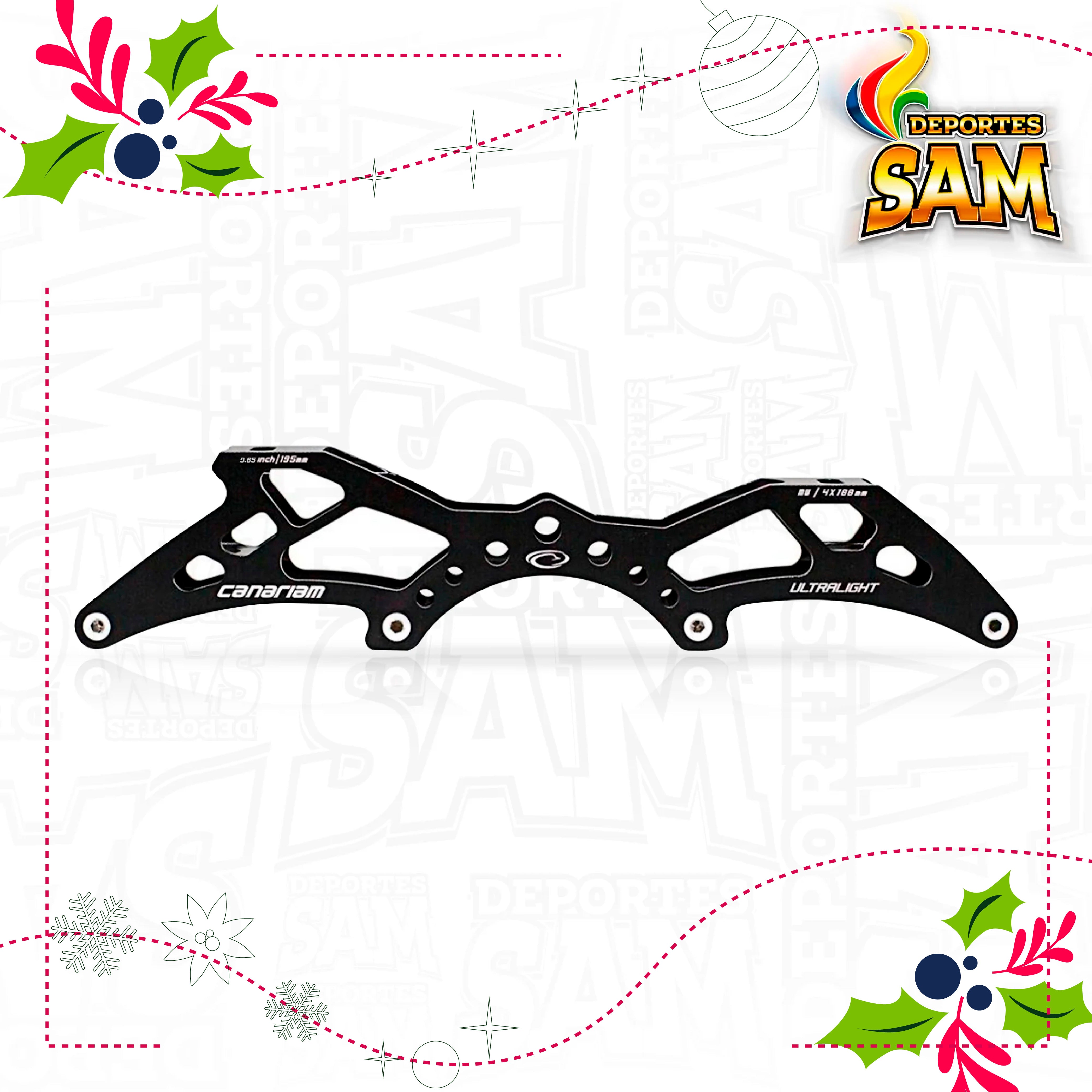 CHASIS ULTRA LIGHT NEGRO 9.65 4RX80MM (150)