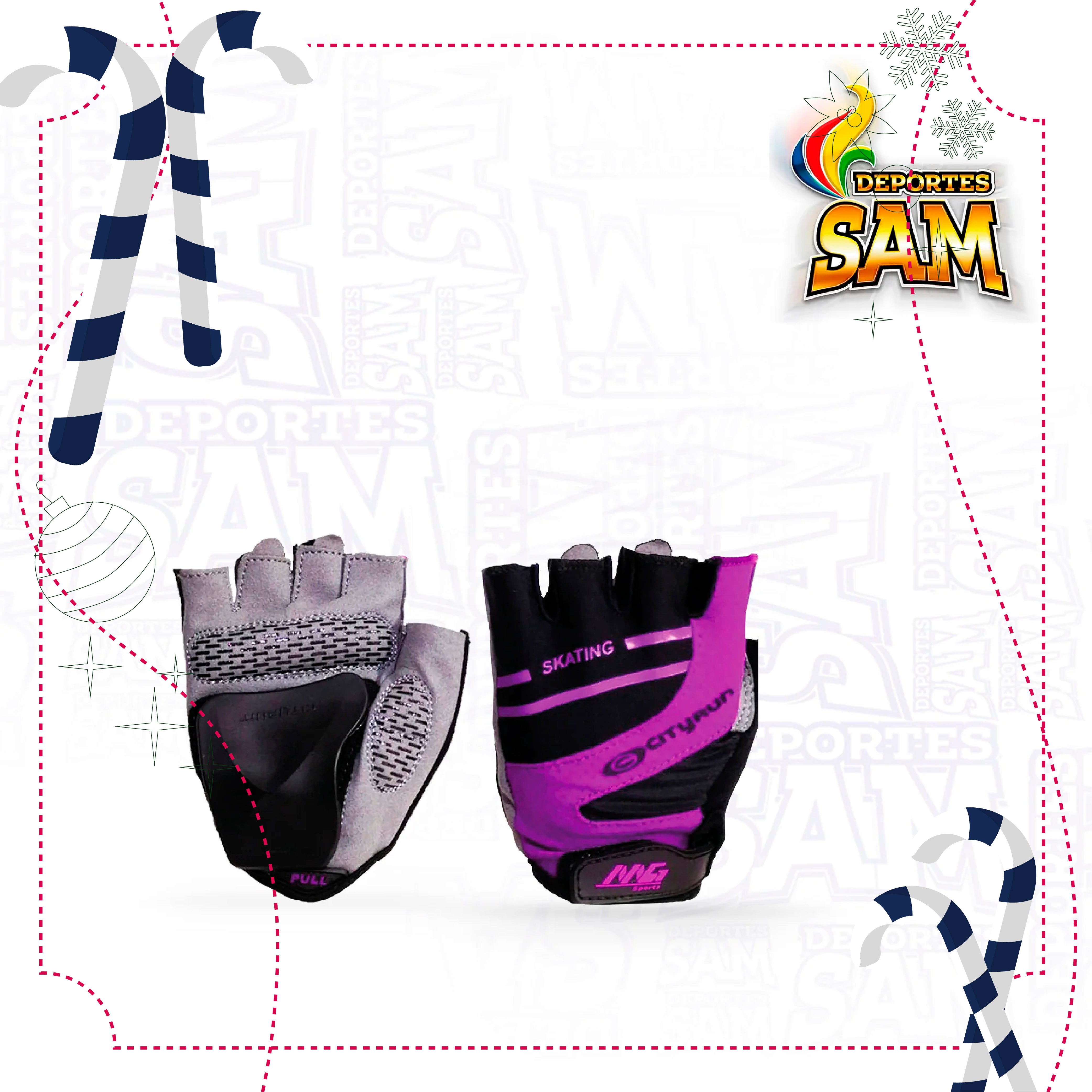 GUANTES PATINAJE MORADO CITYRUM FERULA