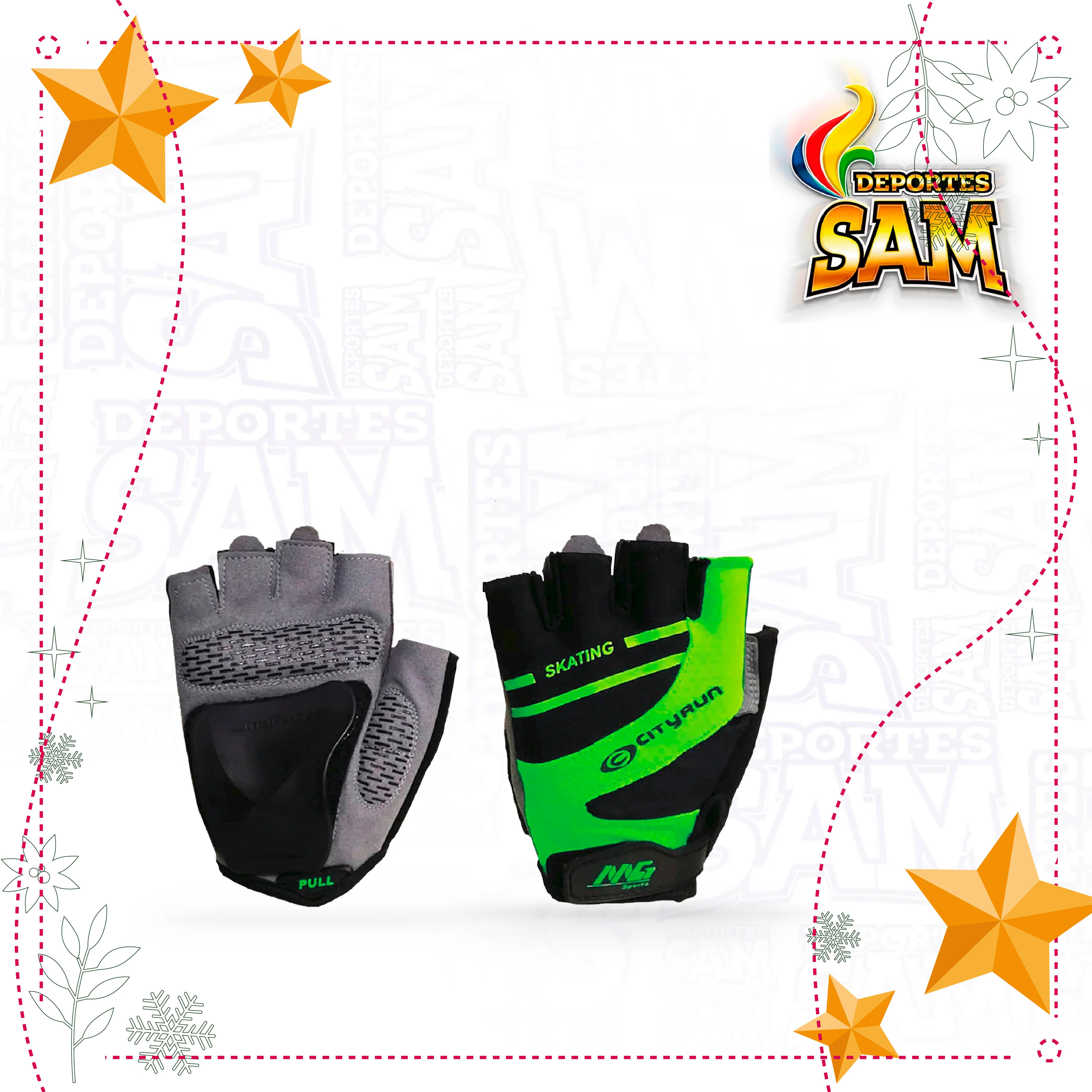 GUANTES PATINAJE VERDE CITYRUM FERULA