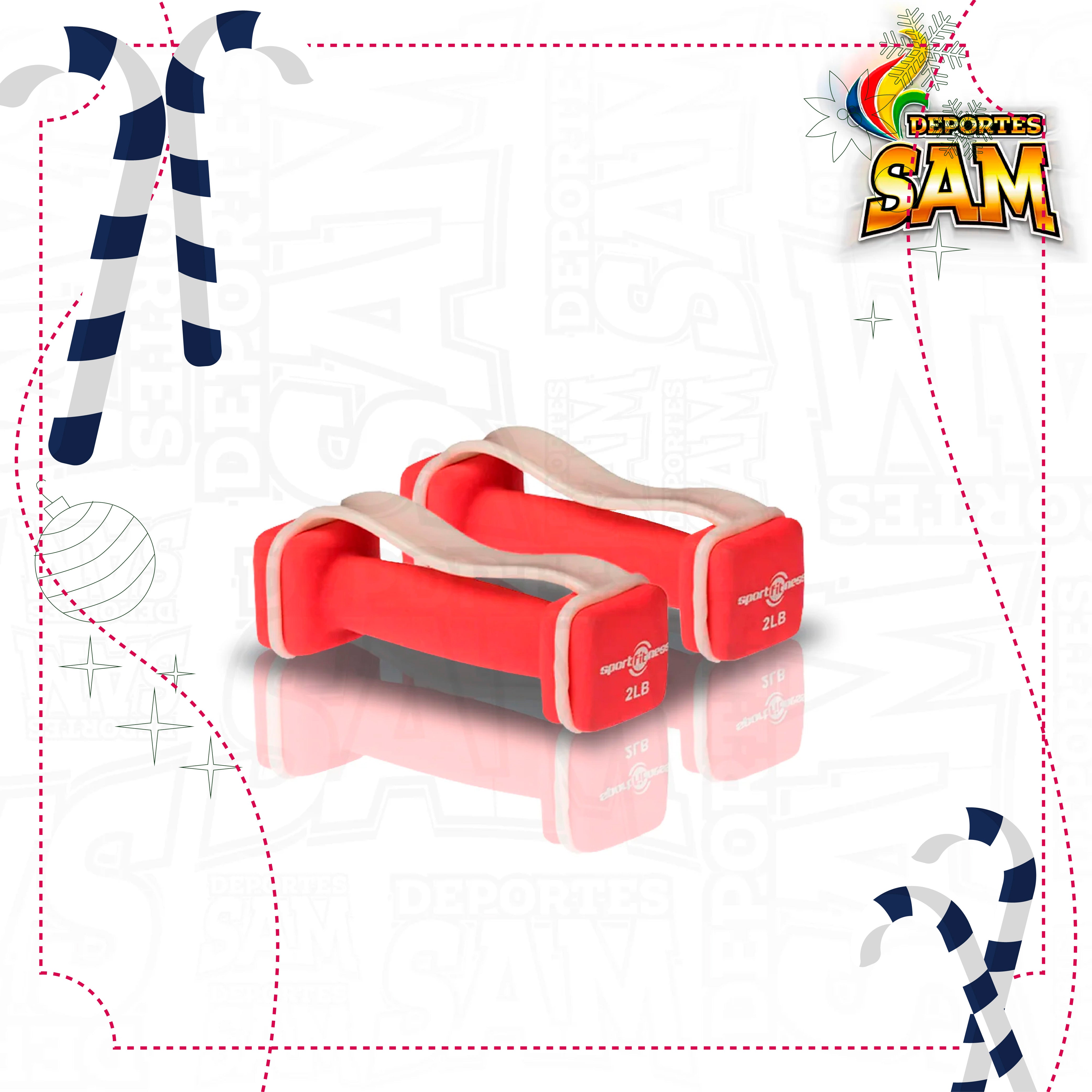 JUEGO DE MANCUERNAS NEOPRENO 2LB*2 SPORTFITNESS