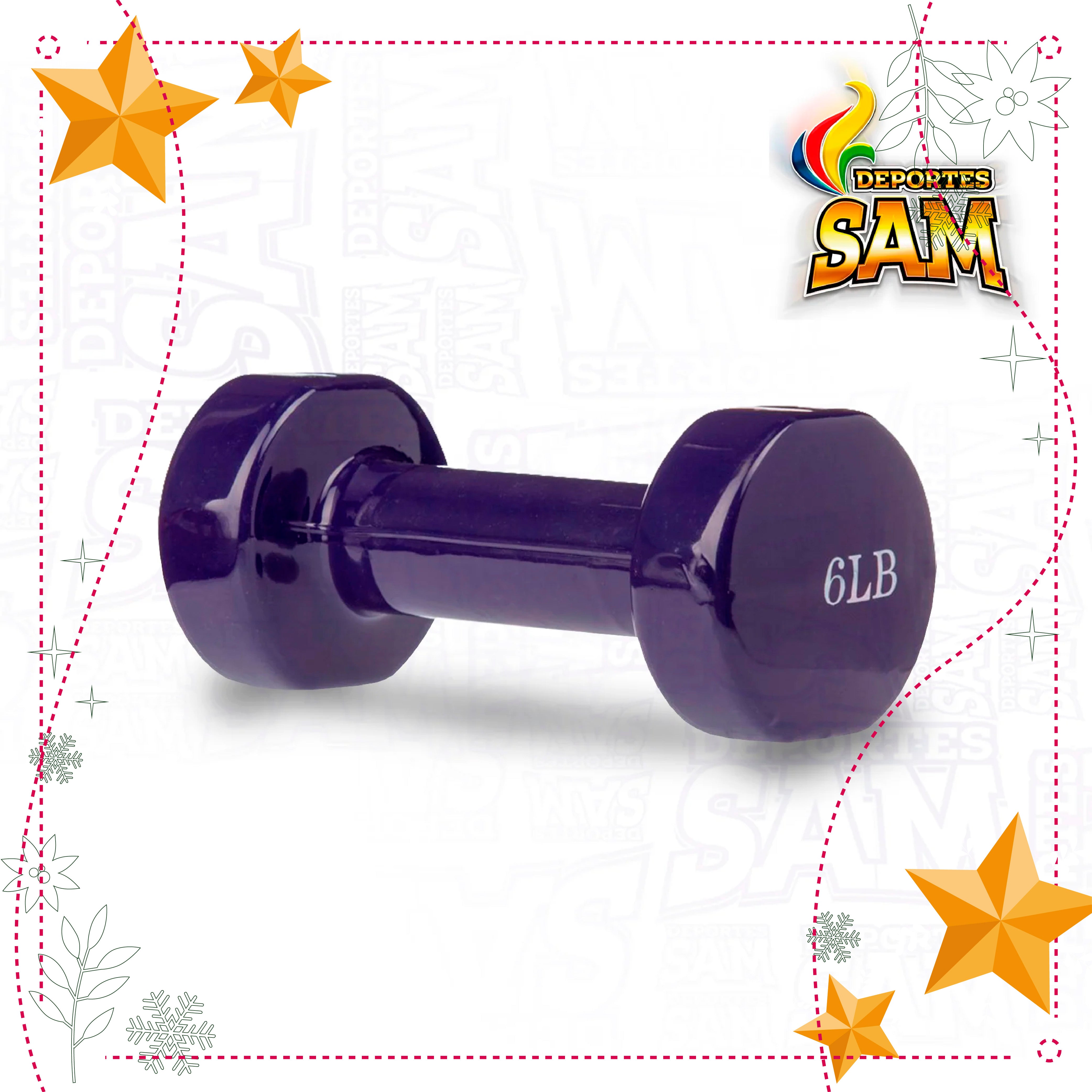 MANCUERNA 6LB ENCAUCHETADA SPORTFITNESS
