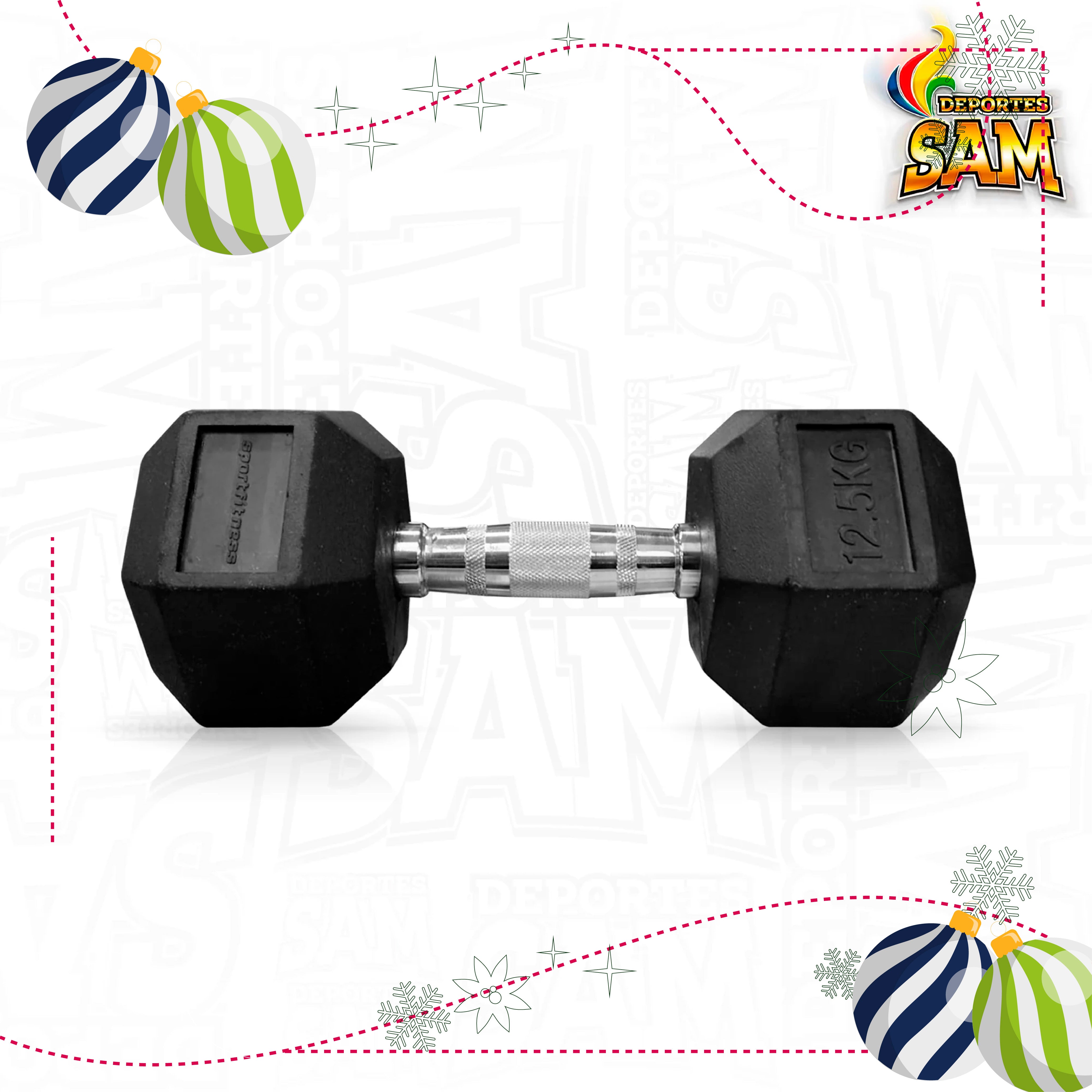 MANCUERNA ENCAUCHETADA 12.5KG HEX SPORTFITNESS