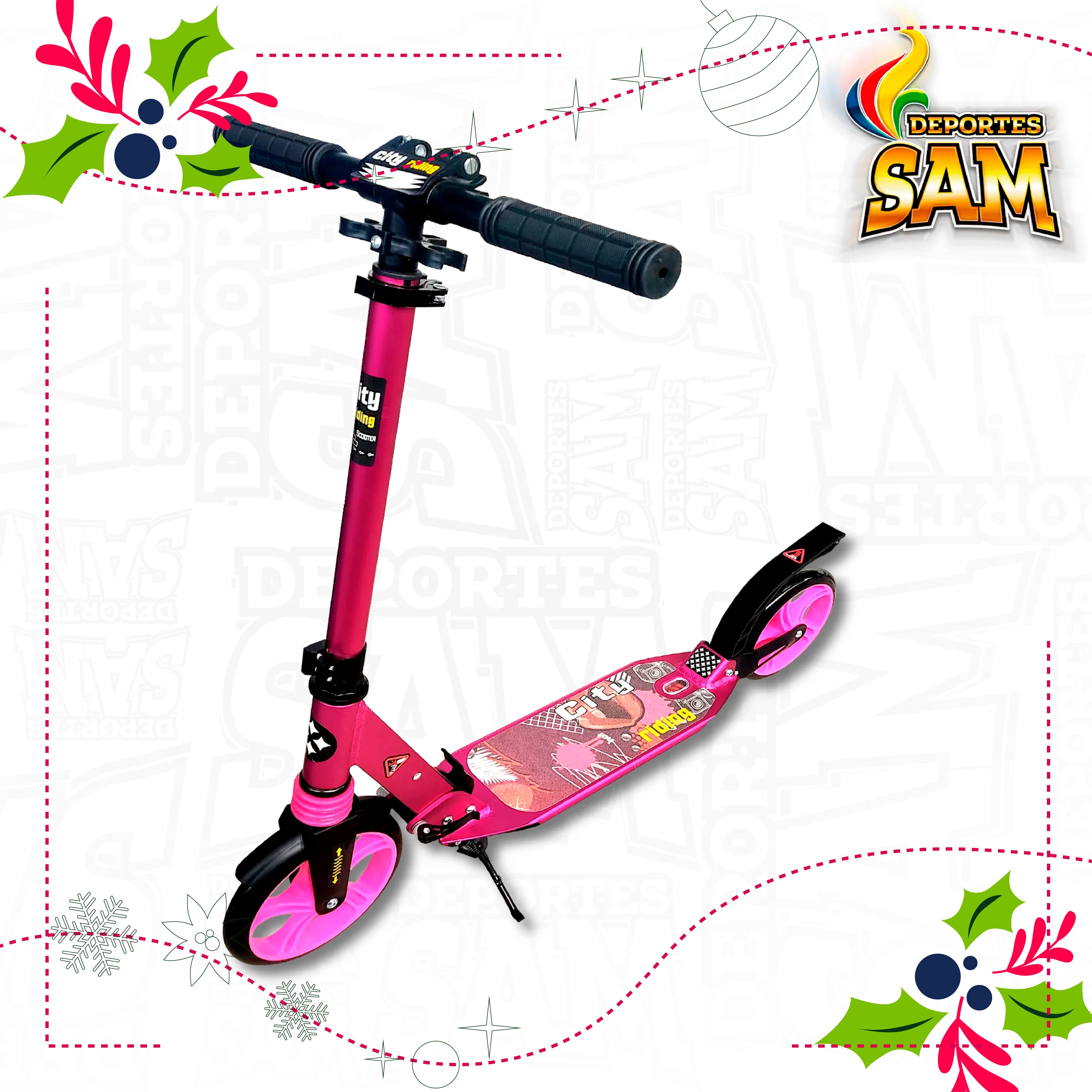 MONOPATIN ALUMNIO DOBLE SUSPENSION R200MM