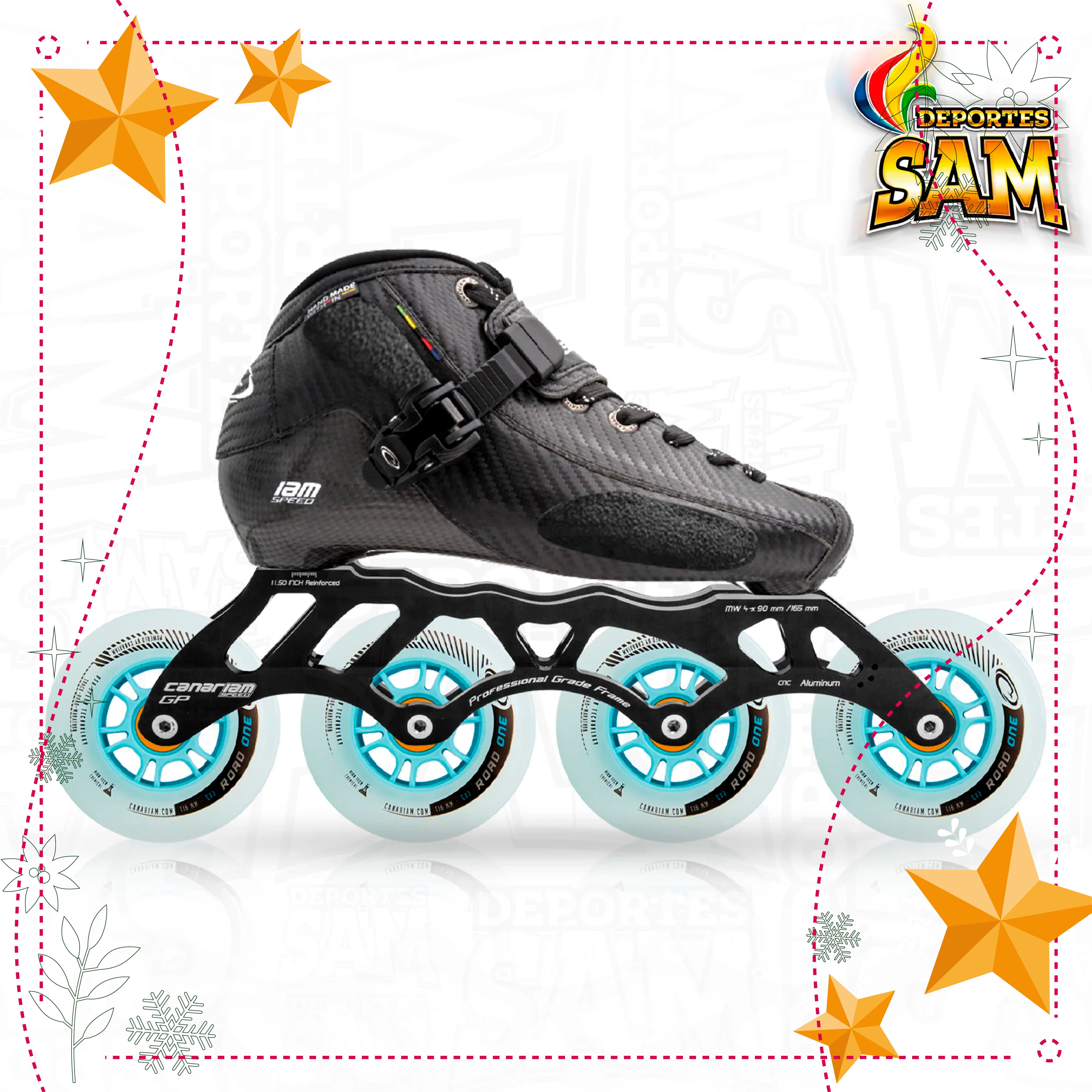 PATIN PROFESIONAL BOTA ONIX CHASIS GP GIANT 10.25 RUEDA ROAD ONE 80-84MM BALINERA ABEC-11 PRO