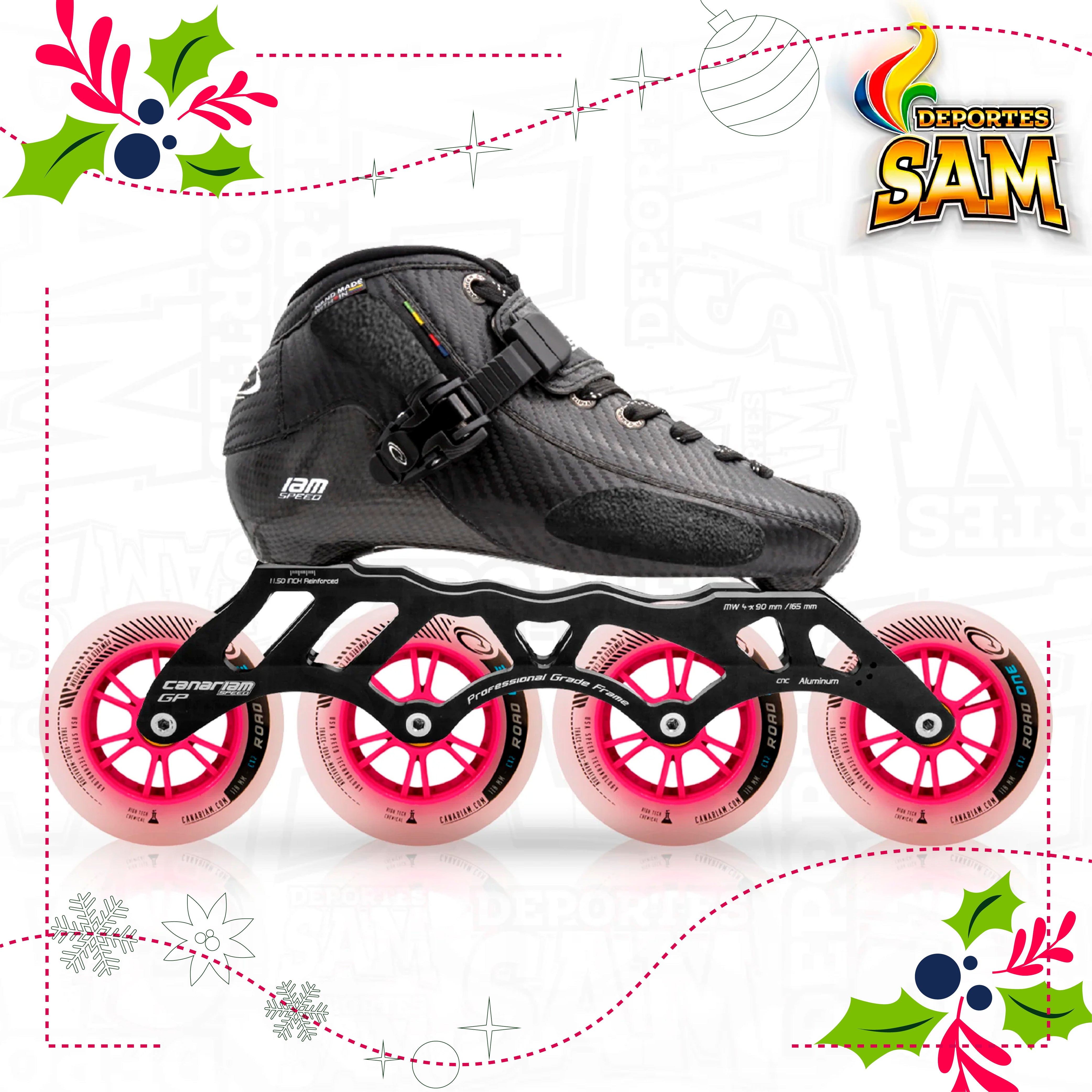 PATIN PROFESIONAL BOTA ONIX CHASIS GP GIANT 12,0  RUEDA ROAD ONE 100MM BALINERA TWINCAM ILQ-9PRO