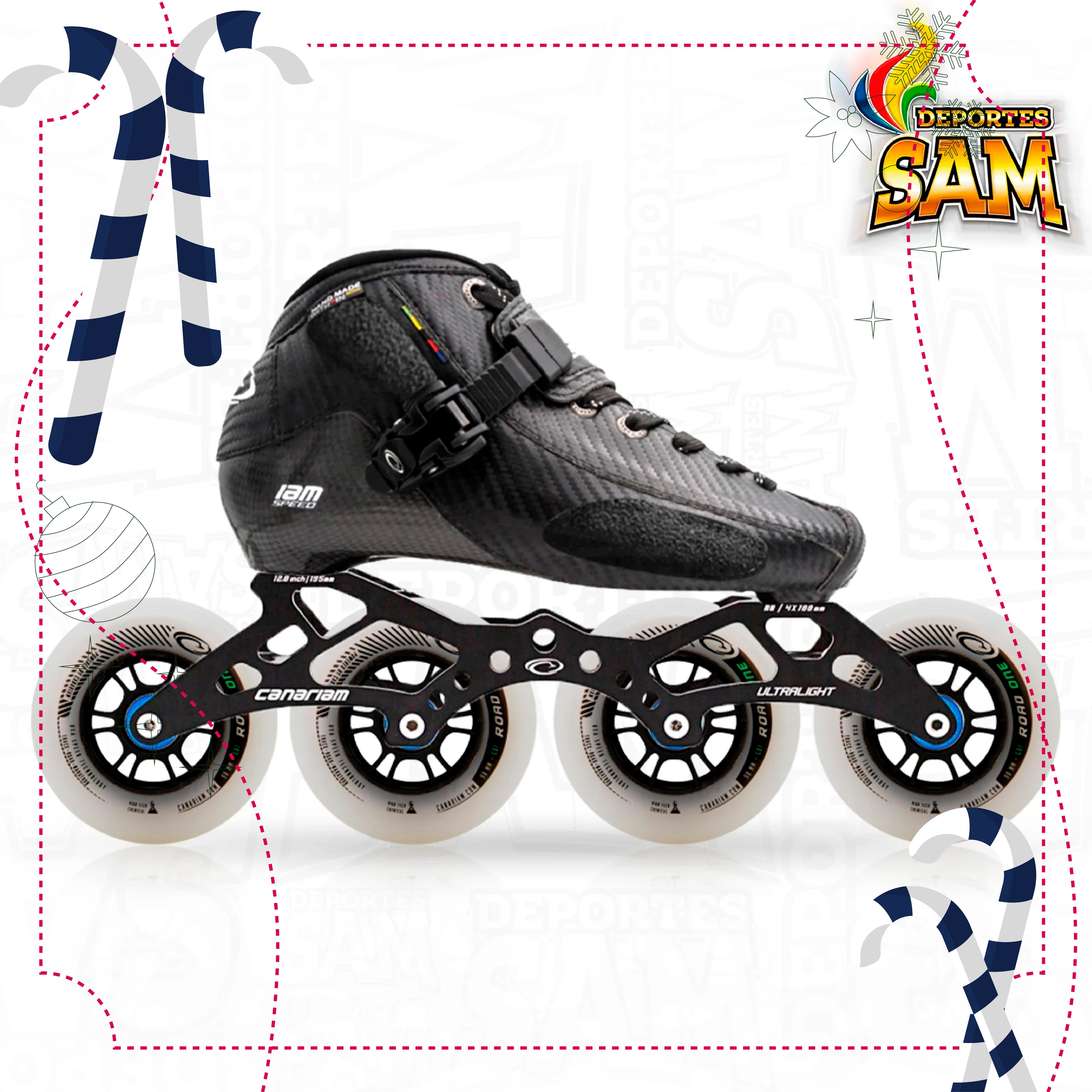 PATIN PROFESIONAL BOTA ONIX CHASIS ULTRA LIGHT 12.0 RUEDA ROAD ONE 90-100MM  BALINERA TWINCAM ILQ-9PRO