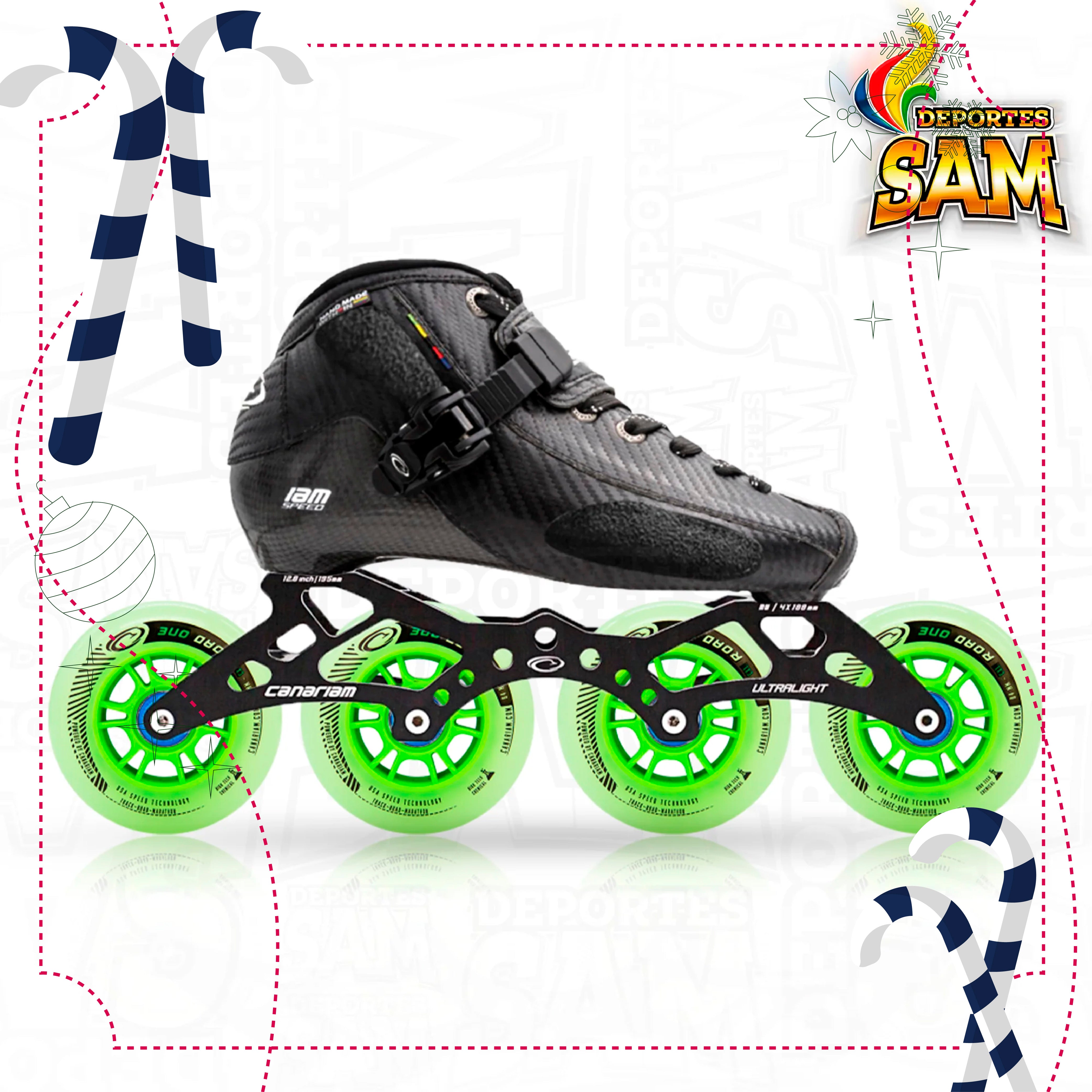 PATIN PROFESIONAL BOTA ONIX CHASIS ULTRA LIGHT RUEDA ROAD ONE 80-84MM  BALINERA TWINCAM ILQ-9PRO