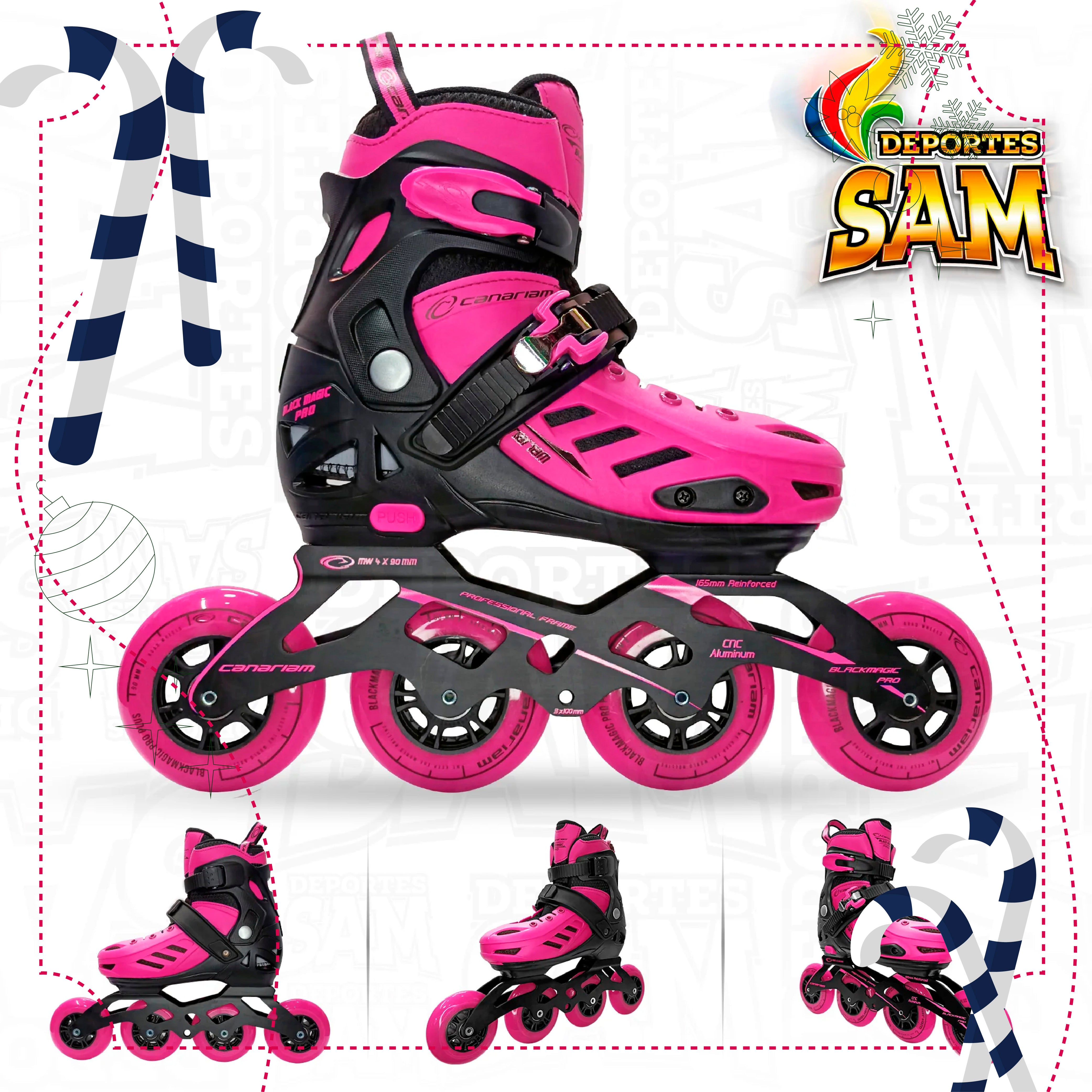 PATINES BLACK MAGIC PRO PLUS FUCSIA CANARIAM