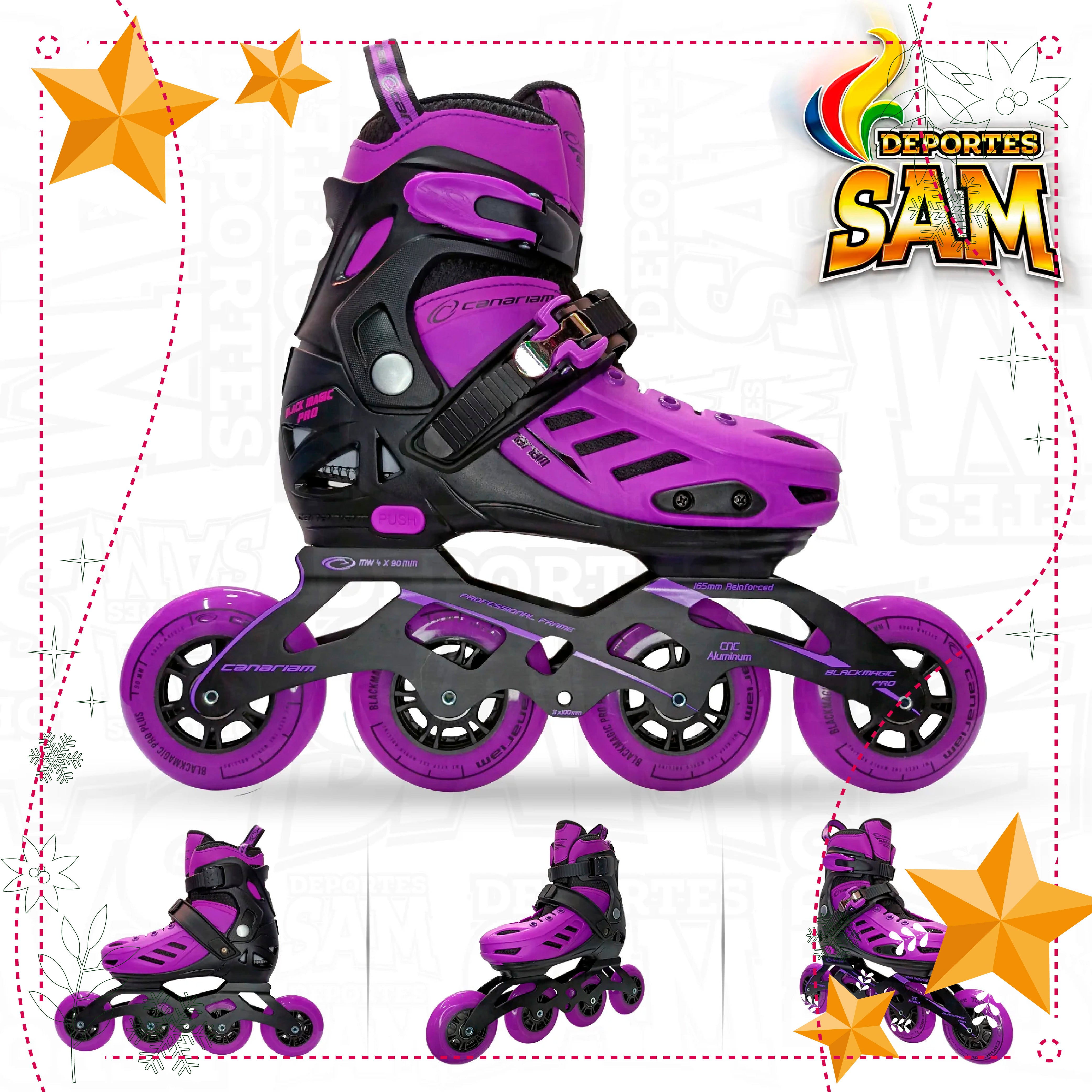 PATINES BLACK MAGIC PRO PLUS MORADO CANARIAM