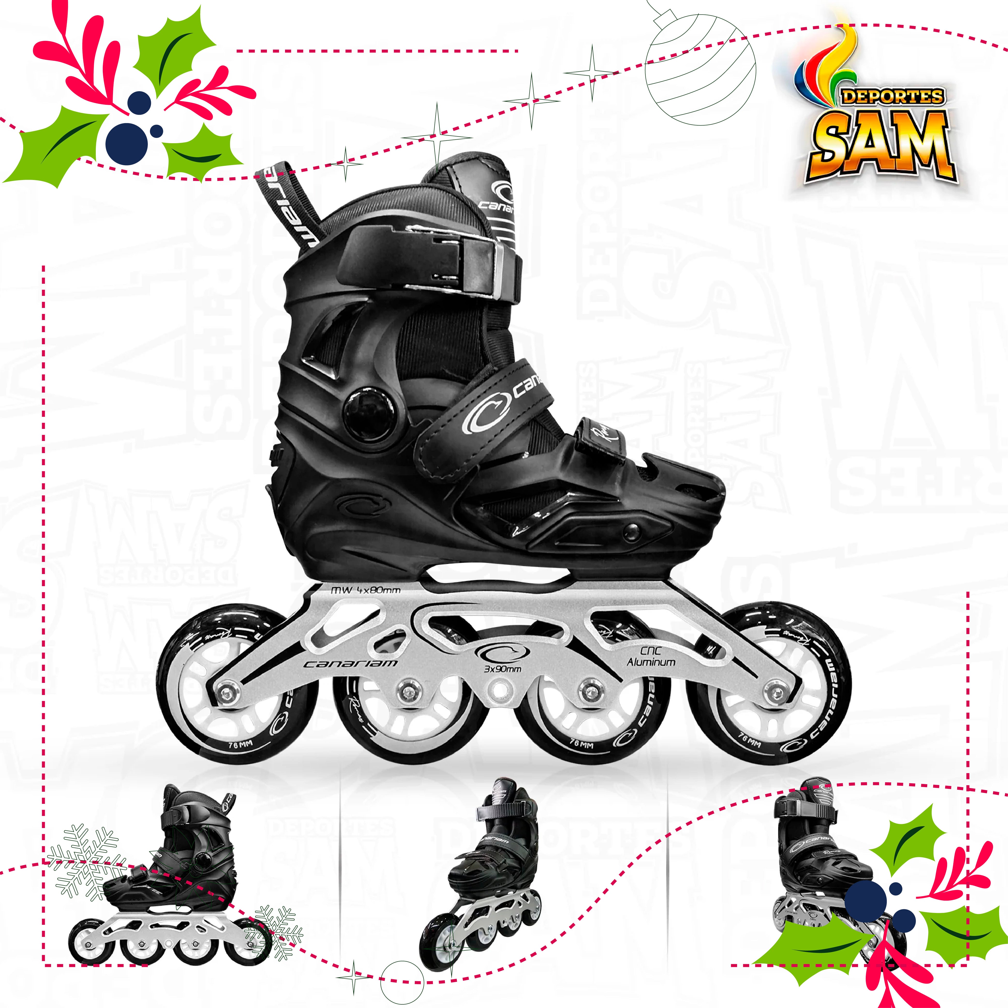 PATINES ROMAX NEGRO CANARIAM