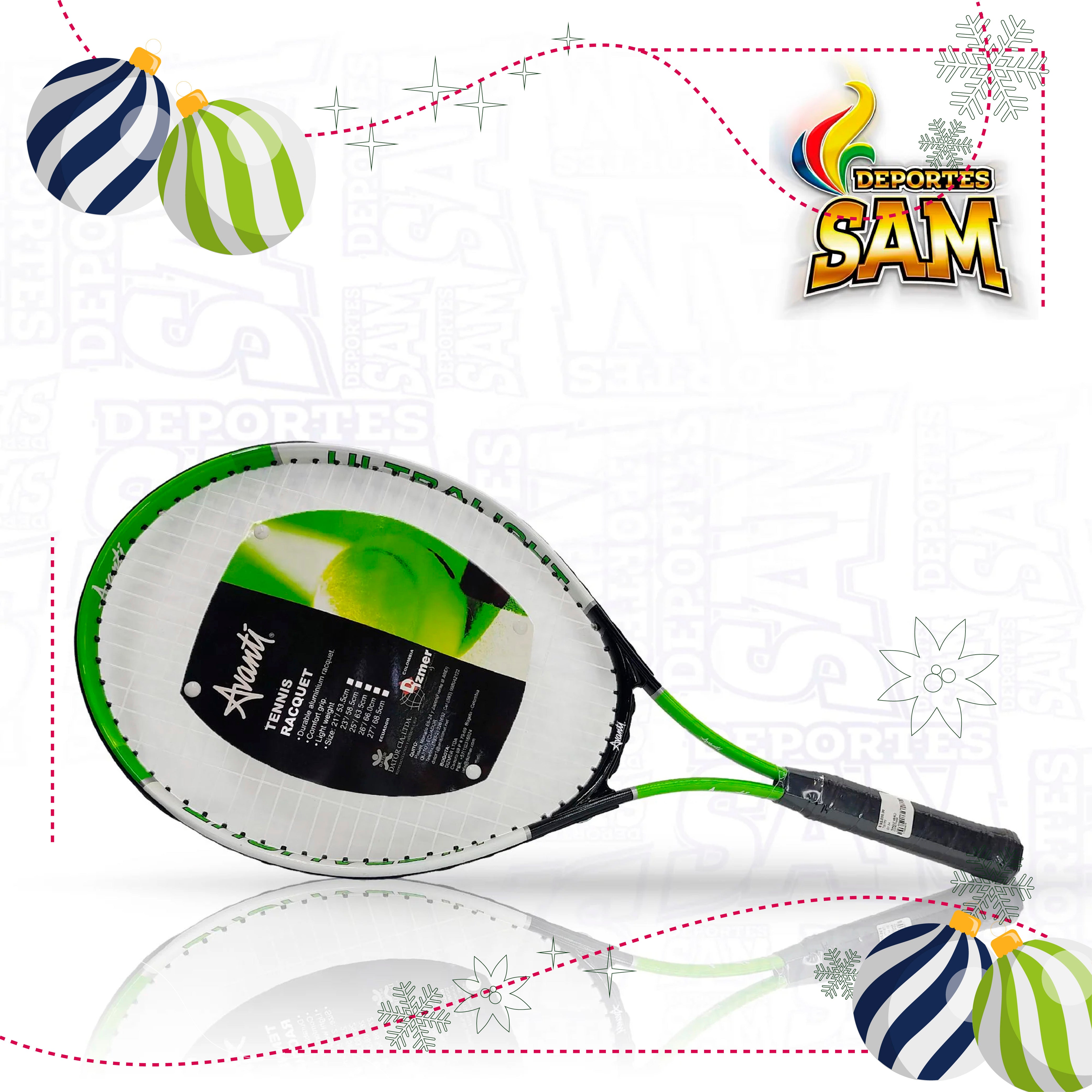 RAQUETA TENNIS  25 3/4 AVANTI COVER WITH TRANSPARENT FRONT SIDE