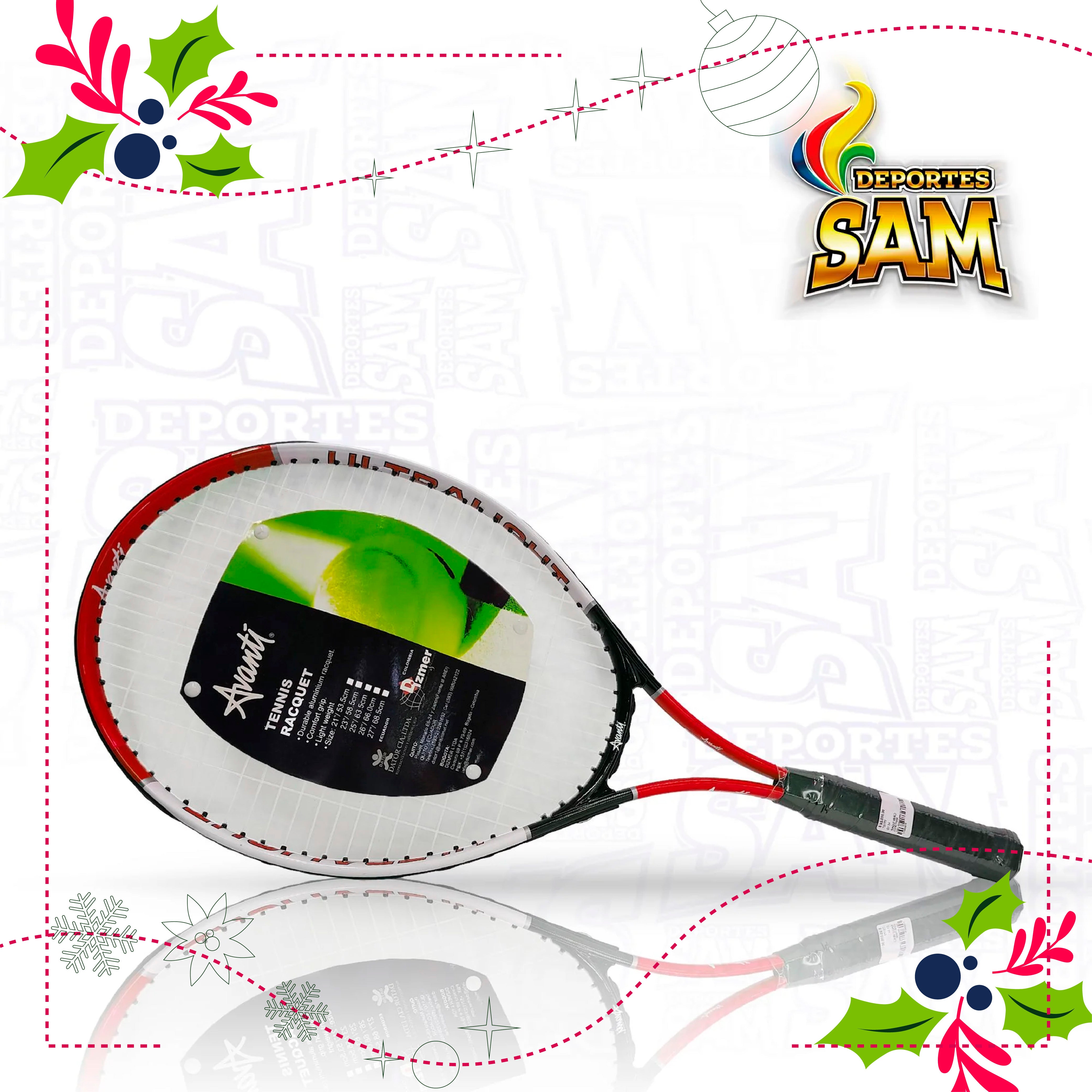 RAQUETA TENNIS  26 3/4 AVANTI COVER WITH TRANSPARENT FRONT SIDE