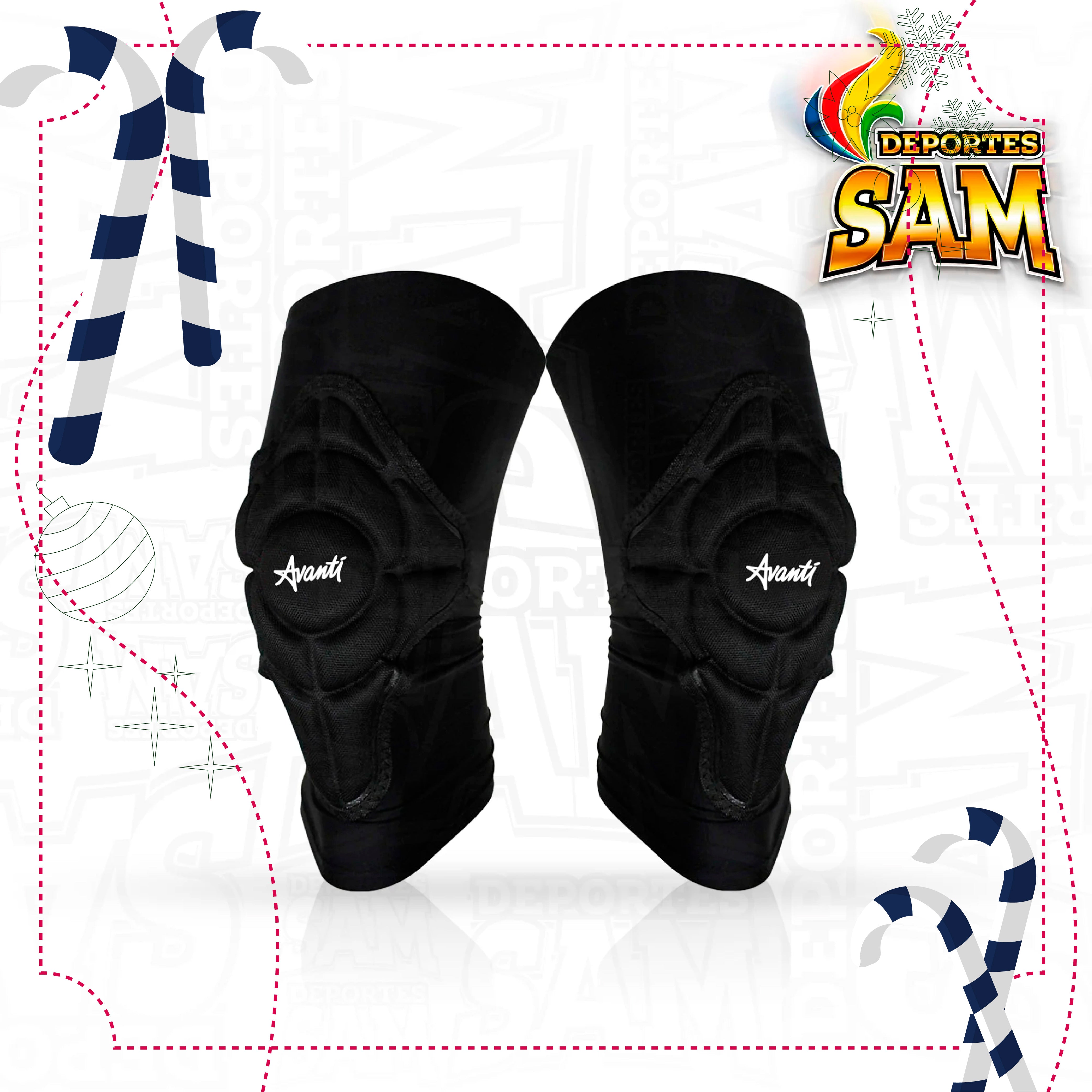 RODILLERA LYCRA EN NYLON NEGRA